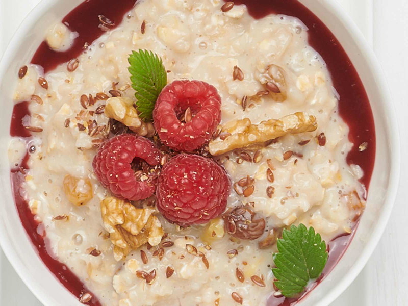 Raspberry Power Porridge