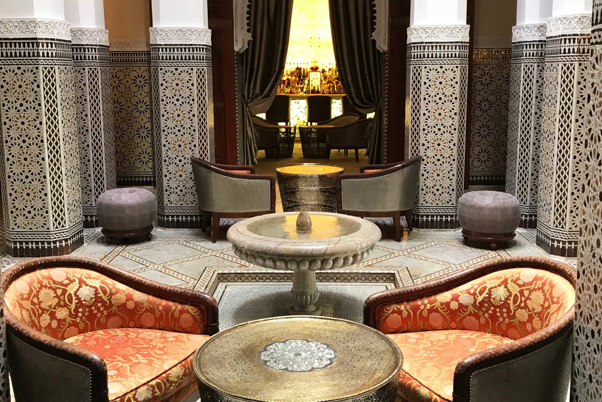 Das imposante Interior des&nbsp;»Royal Mansour«&nbsp;Hotels ist wahrlich eines Königs würdig.&nbsp;
