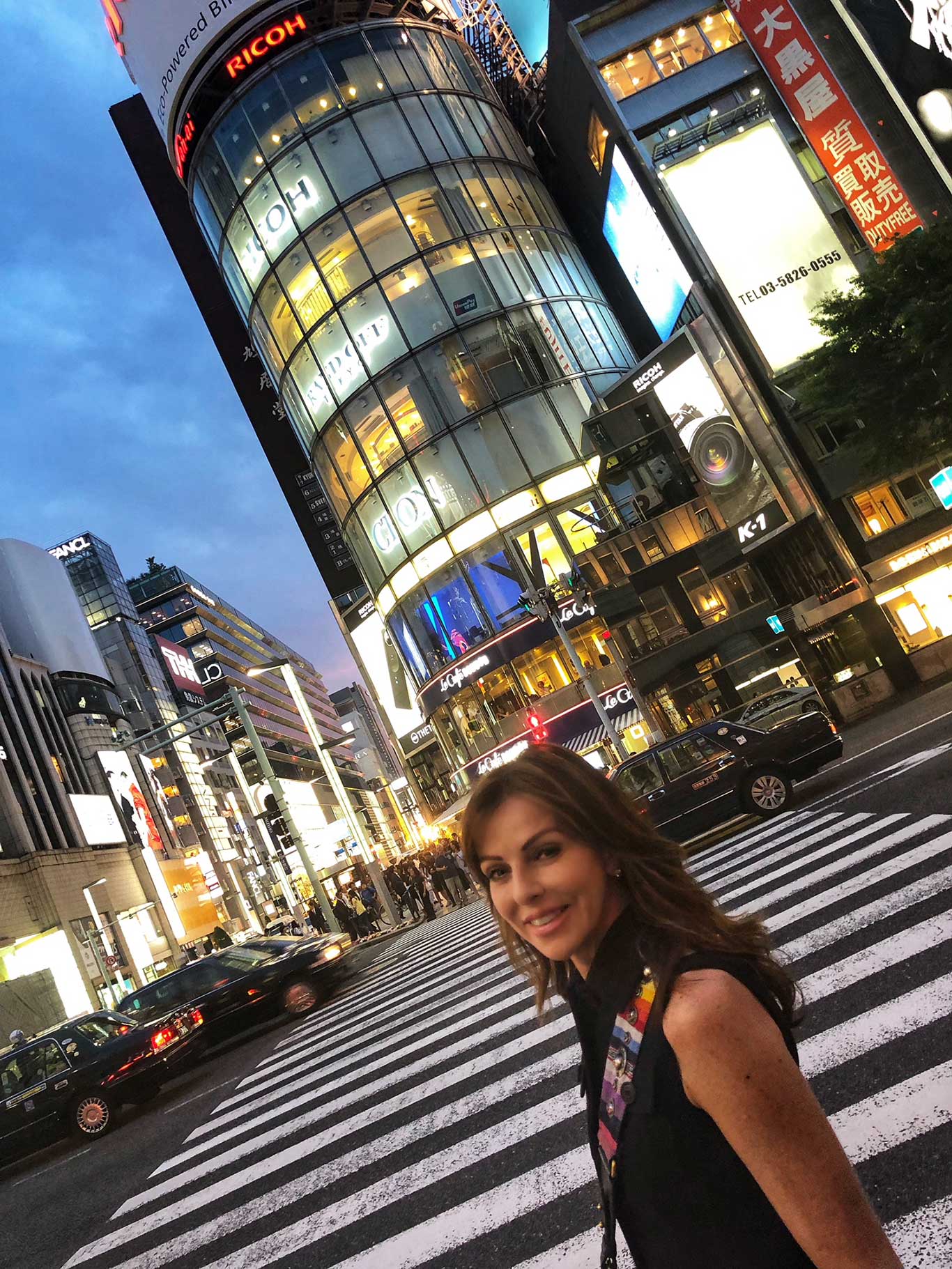 Angelika Rosam in »Ginza«, einer ihrer Lieblings-Stadtteile in Tokio.&nbsp;