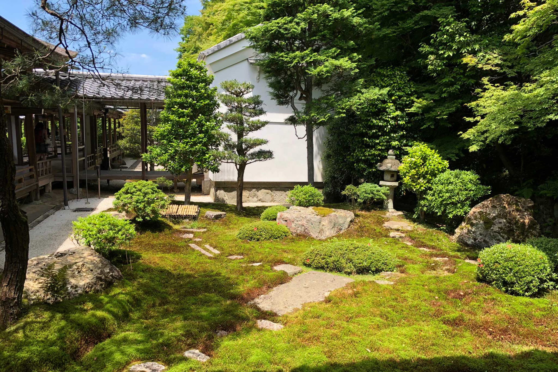 Der Zen-Garten des Tempels.&nbsp;