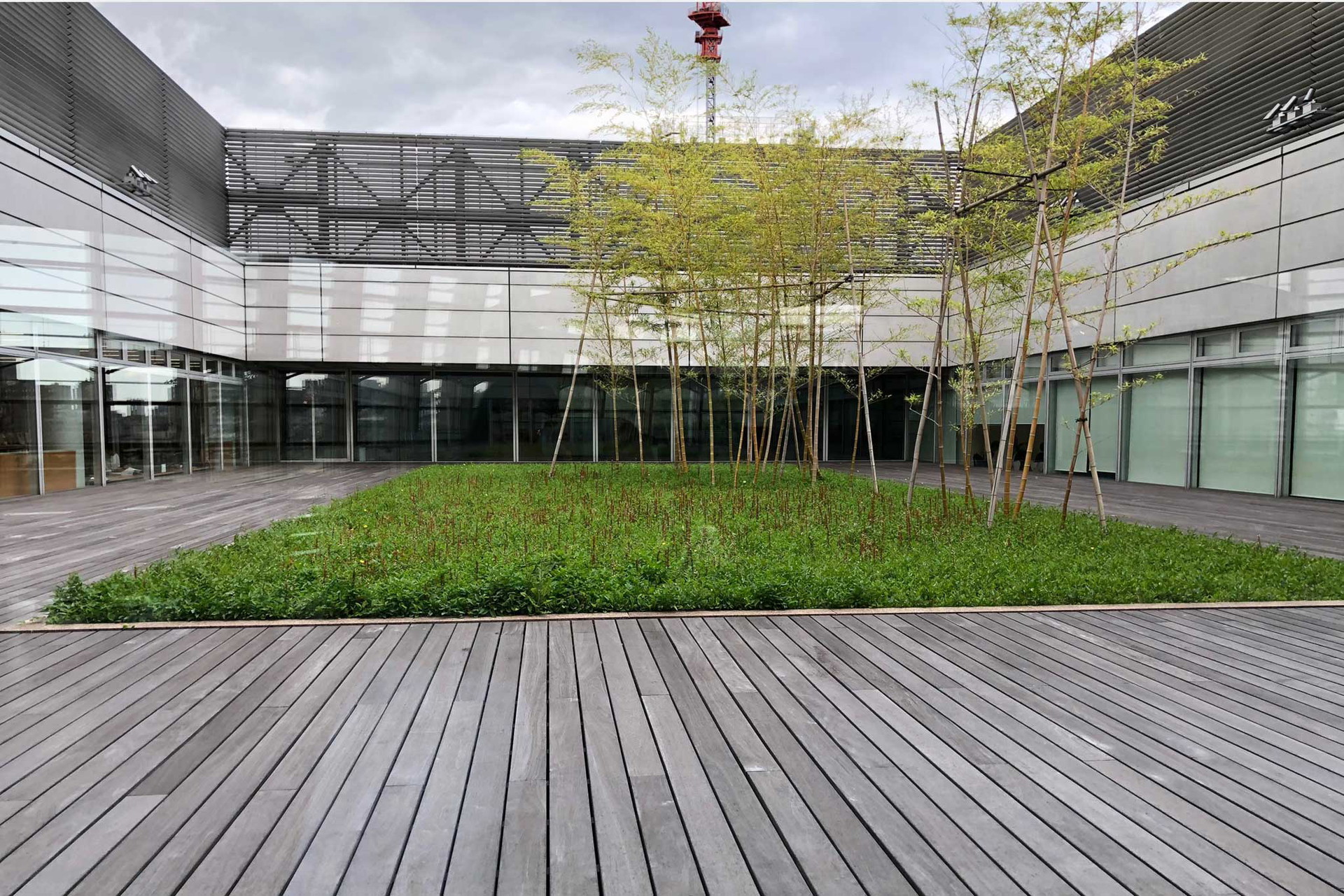 Ein kleiner Ruhepol für Besucher bietet der Garten des&nbsp;National Art Center.&nbsp;