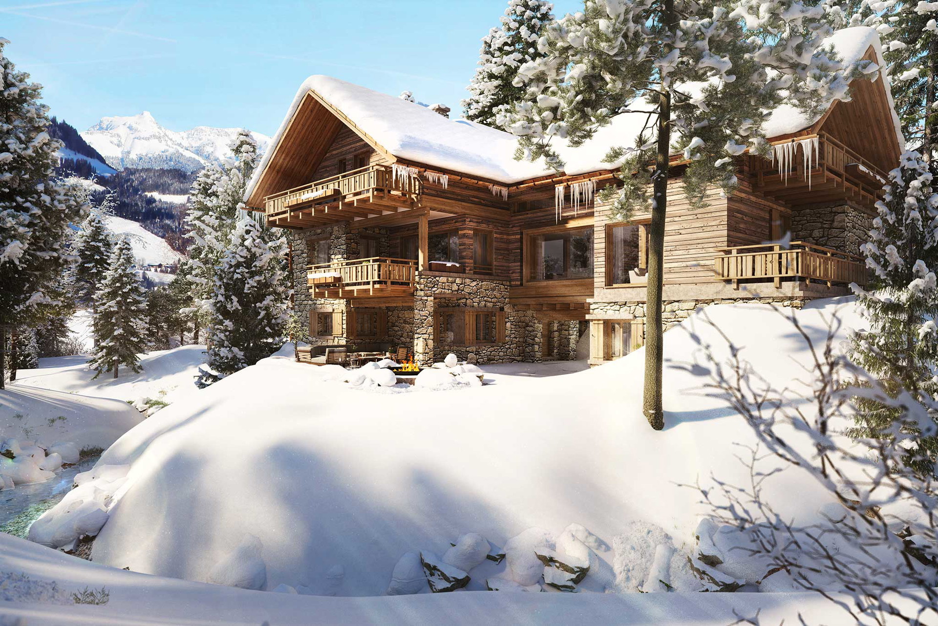 Six Senses, Kitzbühel Oberhalb von Jochberg entsteht derzeit eines der spektakulärsten Chalet-Projekte der Alpen. Eröffnen soll das »Six Senses« 2021 mit einem 5-Sterne-Hotel und 50 privaten Residenzen, davon 15 Luxus-Chalets. Die Erwartungen sind so hoch wie die Gipfel des atem-beraubenden Bergpanoramas – mit Martin Brudnizki ist hier einer der bekanntesten Designer der Welt am Werk. kitzbuehelalps.com