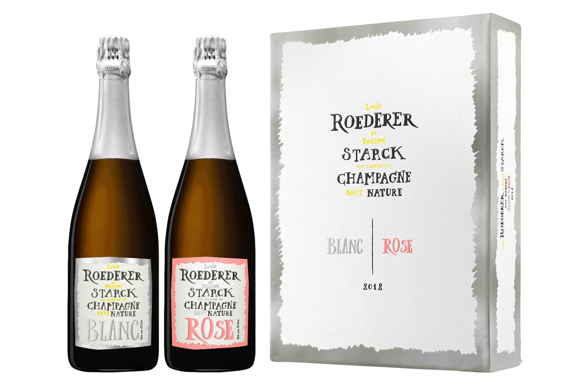 Die Idee zu diesem außergewöhnlichen Champagnerstil wurde vom Chef des Hauses, Frédéric Rouzaud, gemeinsam mit dem französischen Stardesigner Philippe Starck erdacht und schließlich vom Kellermeister Jean-Baptiste Lécaillon in der Flasche umgesetzt. Das Prinzip lautete: ehrlich, minimal diagonal und modern. louis-roederer.com