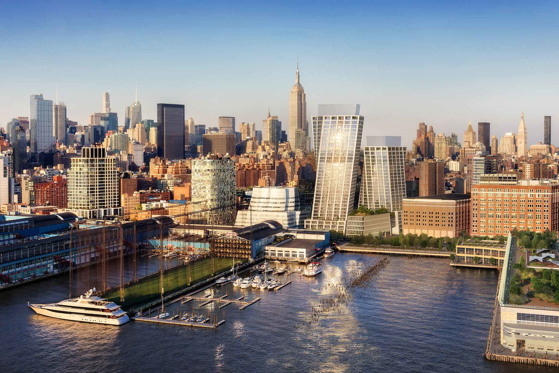 Die Twisting Towers des Six-Senses-Projekts XI ragen in West Chelsea, New York City, in die Höhe. Man wolle der Welt etwas geben, das sie noch nicht gesehen hat, so Architekt Ingels. big.dk&nbsp;