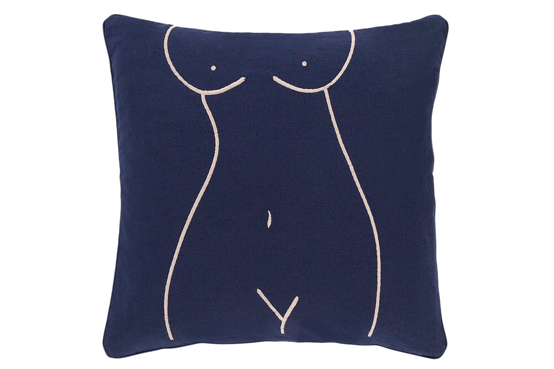 Für einen Hauch Interior-Erotik sorgt der Picasso-ähnliche Polster »Contour« aus Baumwolle und Leinen; von »anna + nina«. amara.com