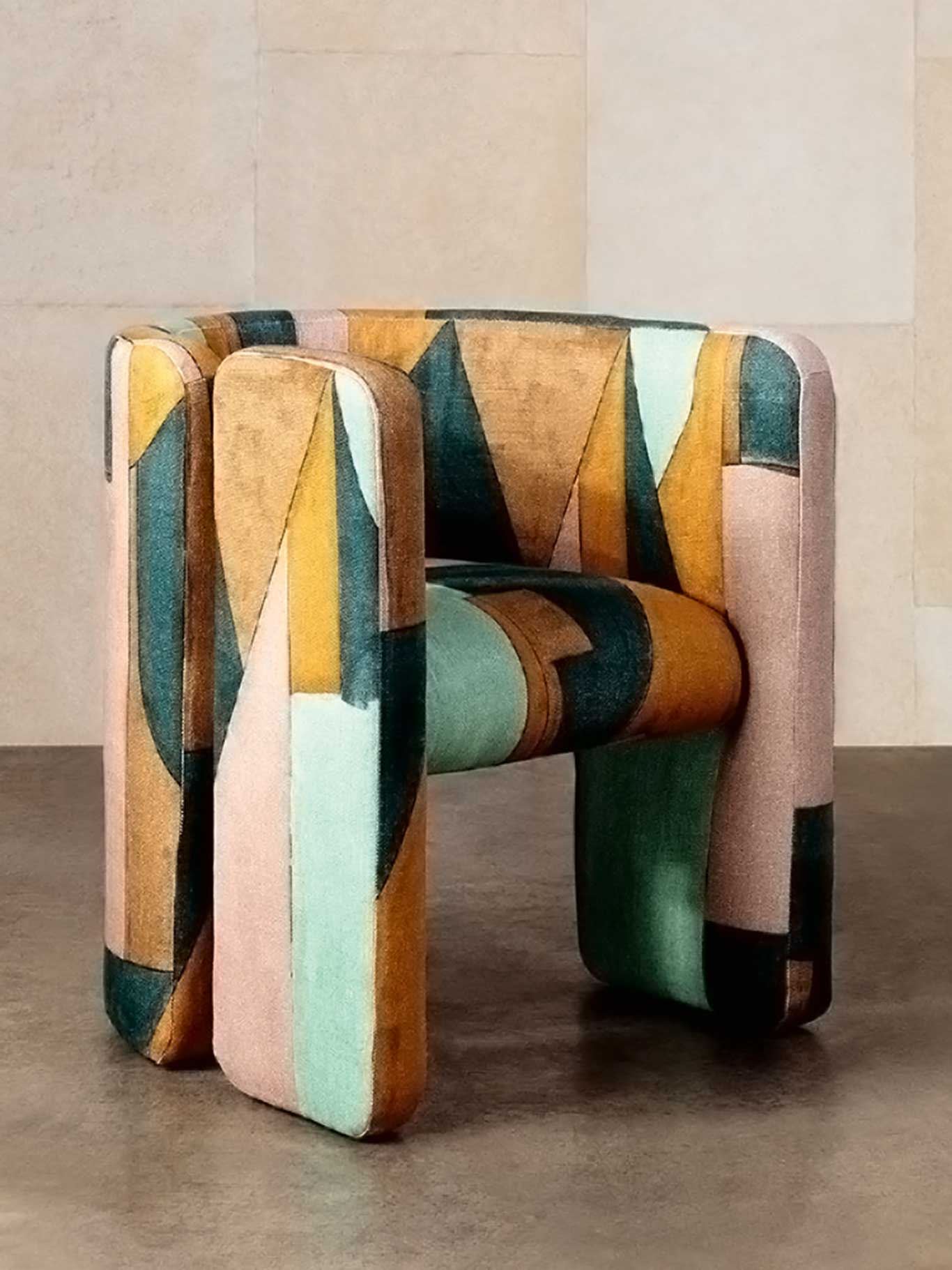 Eyecatcher Der »Fairfax Chair« mit asymmetrischem Arm und Rückenteil wirkt skulptural. Mit raffiniertem Bezug besonders im Doppelpack ein Hingucker! kellywearstler.com