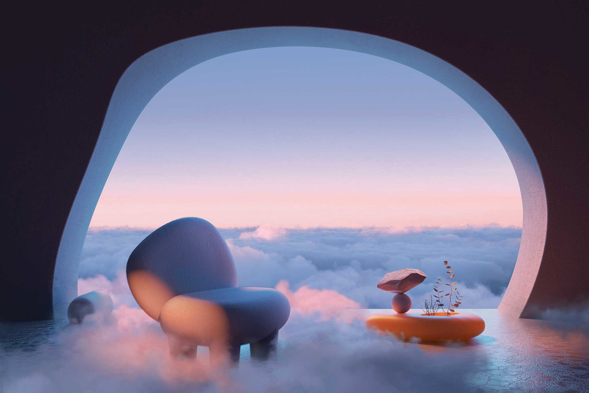 »She Sails Through The Clouds Brushing« – ein virtuelles Fenster, das Design-Visionen eröffnet.