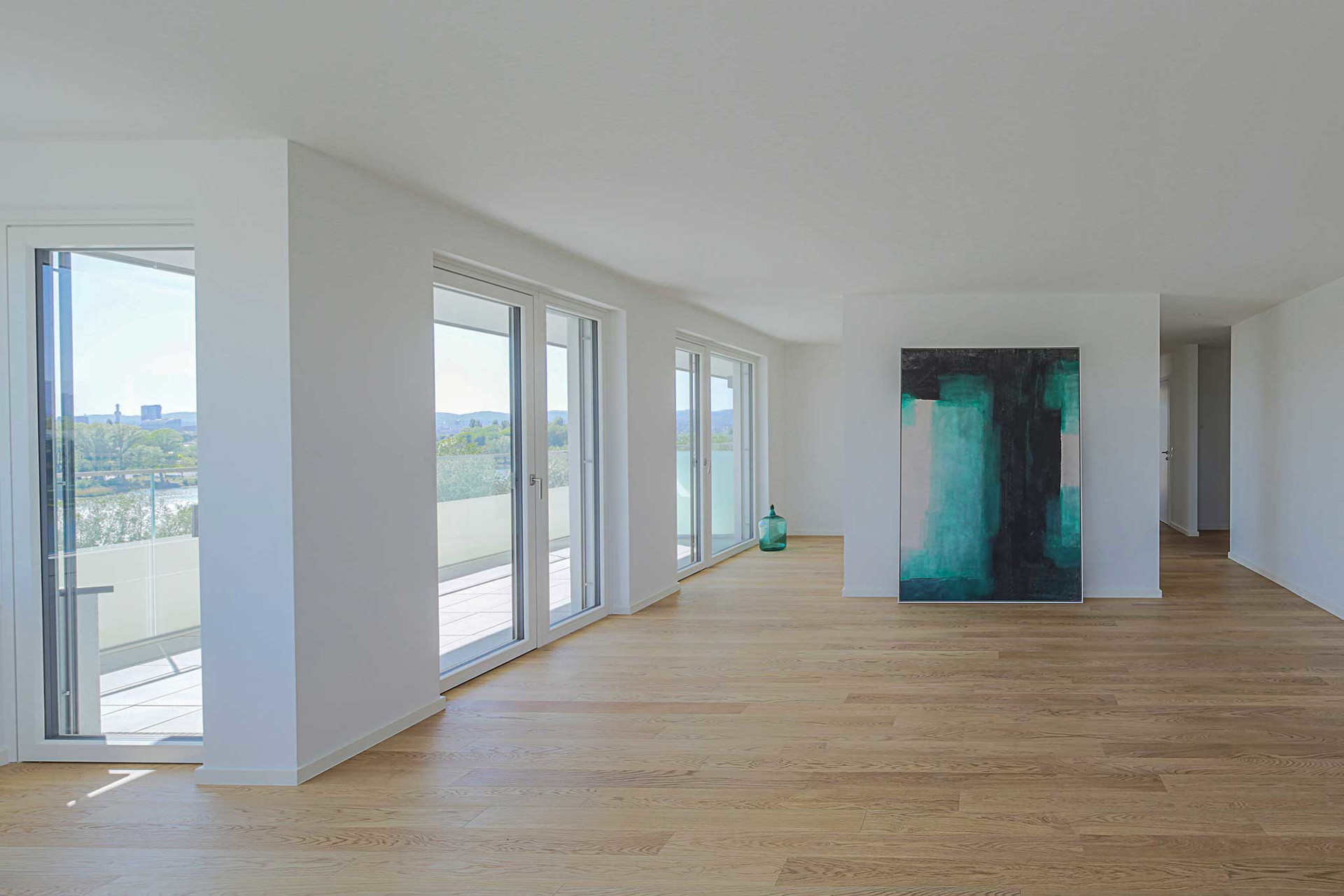 Das Flybridge-Apartment an der Alten Donau.