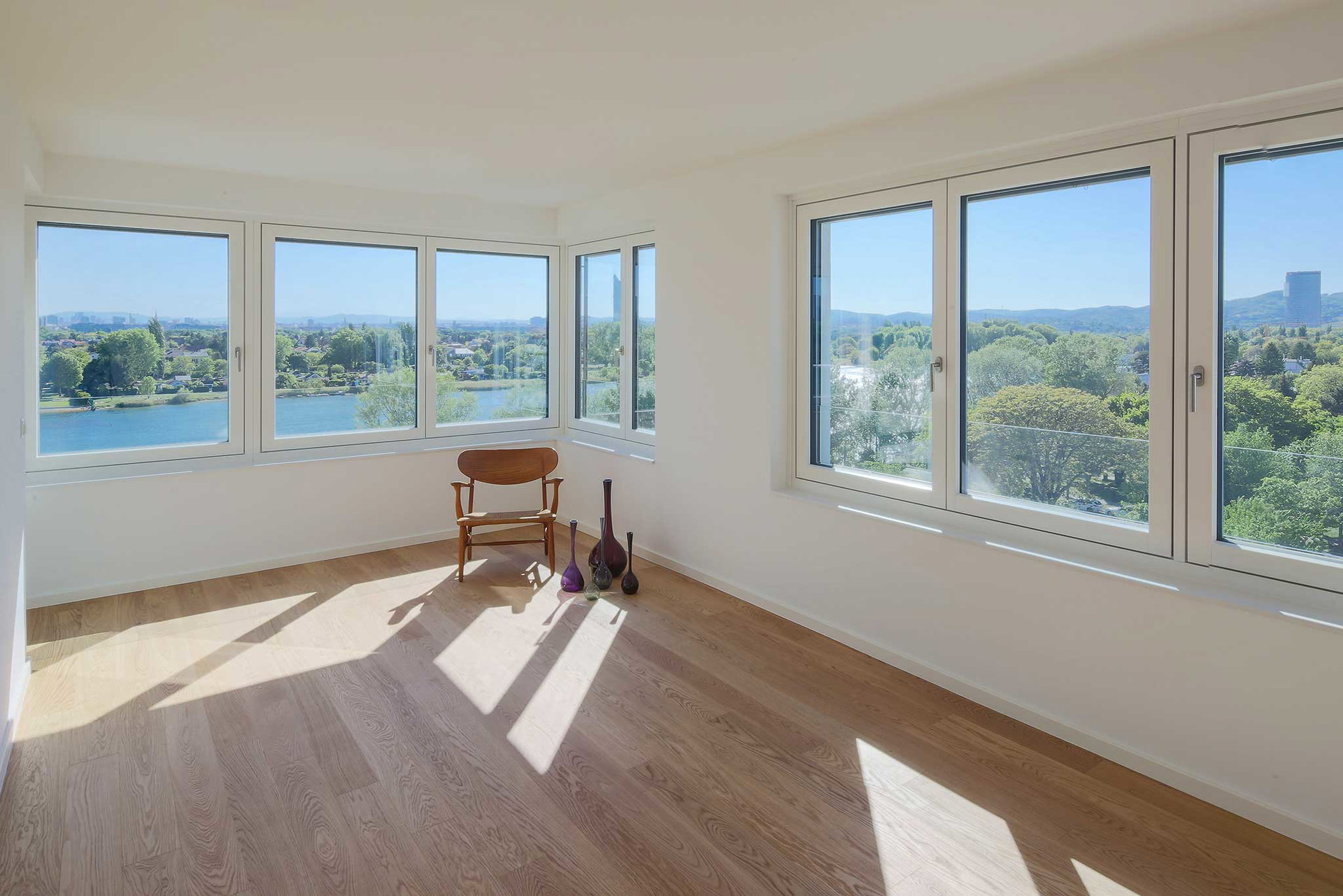 Das Flybridge-Apartment an der Alten Donau.