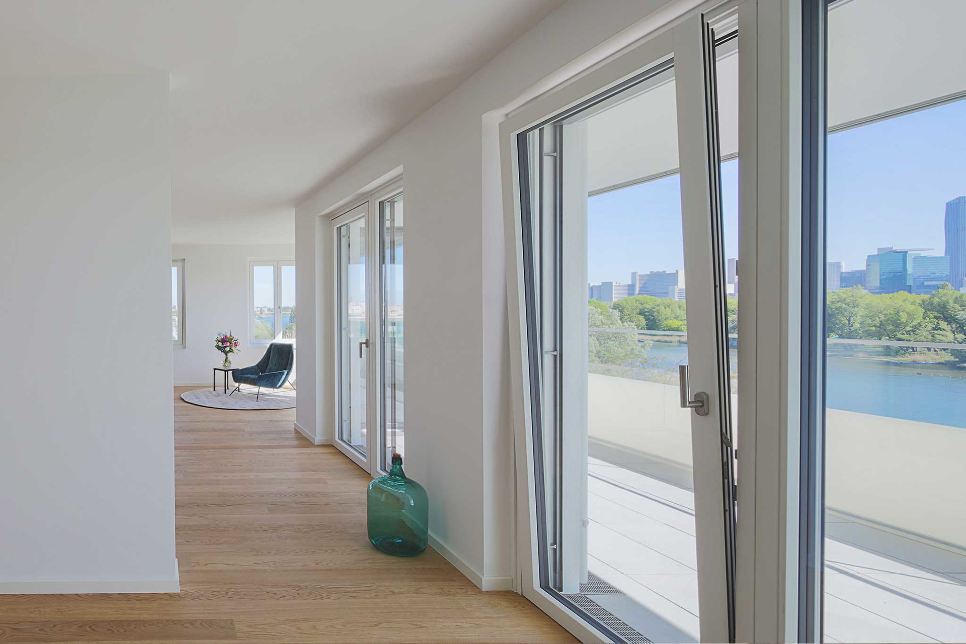 Das Flybridge-Apartment an der Alten Donau.