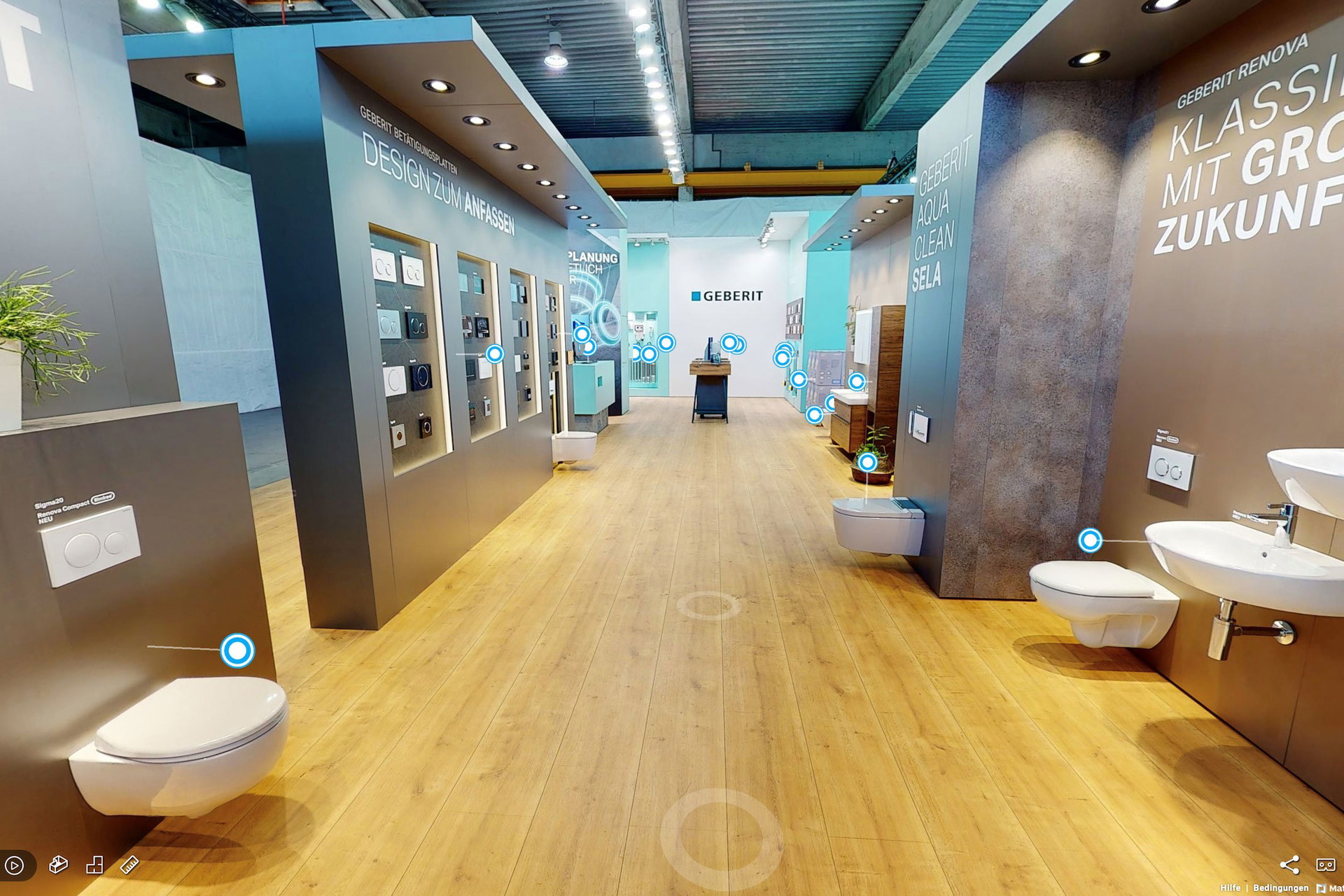 Das Informationsangebot für Endkunden wächst: Seit kurzem können sich Interessierte im virtuellen Showroom von Geberit inspirieren lassen und viel Wissenswertes über Sanitärprodukte erfahren.