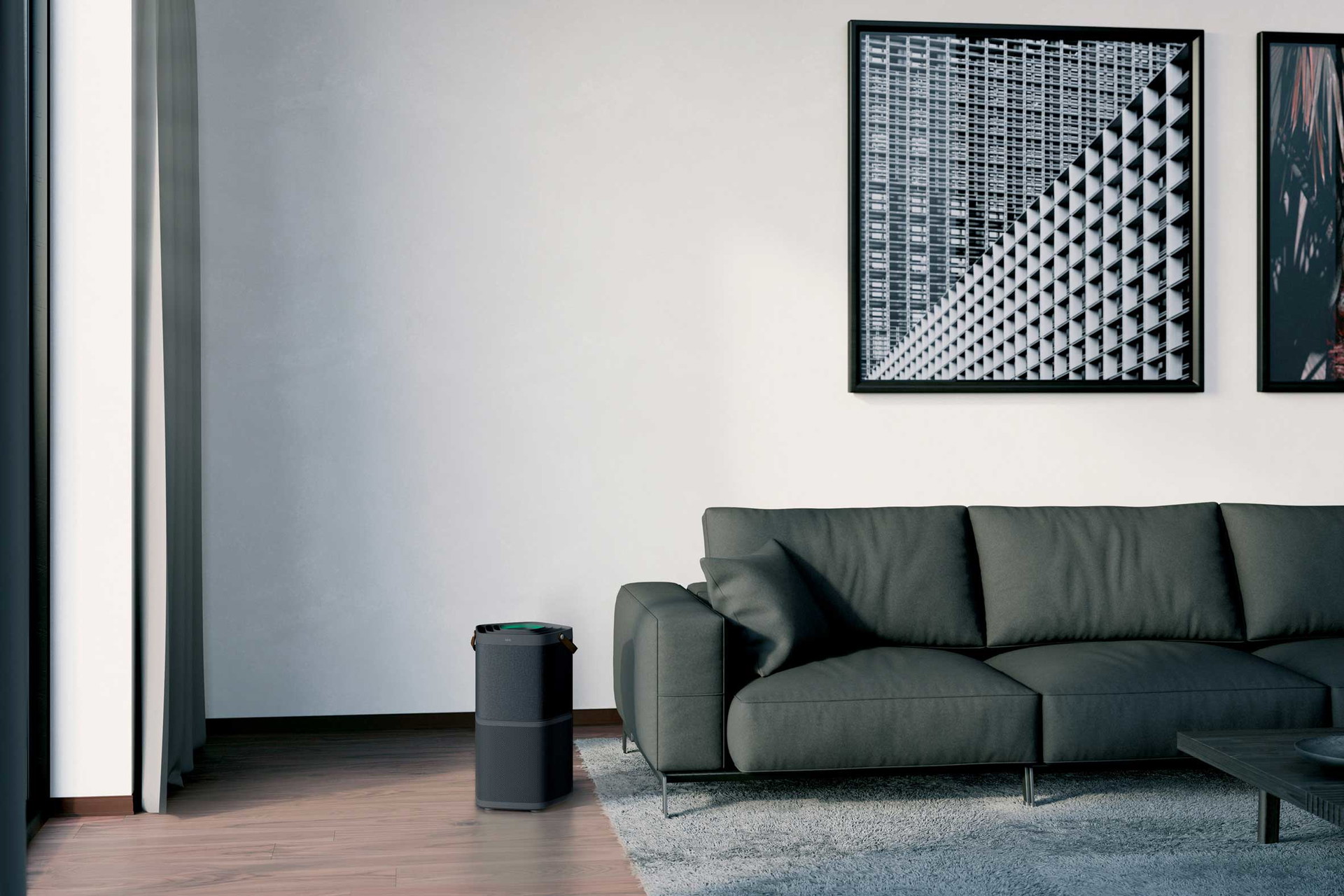 Neben dem »Airoundio« hat AEG im&nbsp;März 2020 mit dem »AX9«&nbsp;ein Luftreiniger auf den Markt gebracht, der moderne Filtrationstechnologie&nbsp;mit&nbsp;einer intelligenten Bedienung per Smartphone verbindet. Das attraktive Design macht das Gerät zum eleganten Wohnaccessoire.&nbsp;
