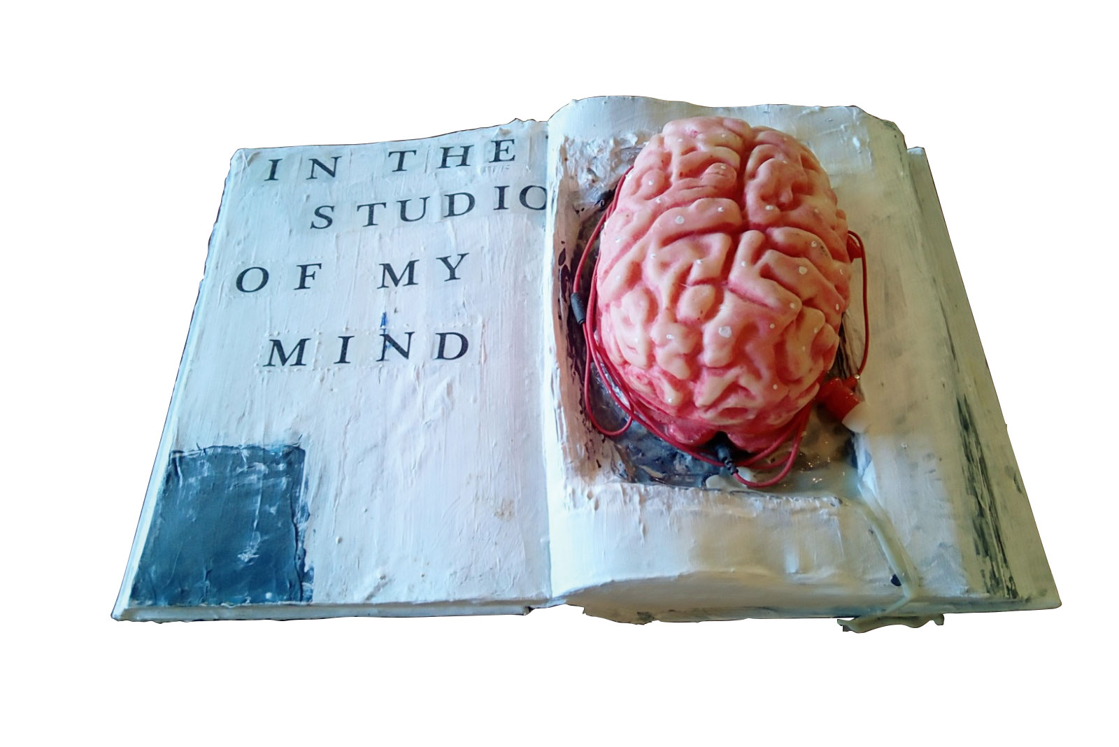 4. »In The Studio Of My Mind« von Louise Deininger: »Eine Objektarbeit meiner Frau. Sie ist in Uganda geboren und wurde an der Akademie für Bildende Kunst in der Klasse für kontextuelle Malerei von Prof. Ashley Hans Scheirl ausgebildet.«