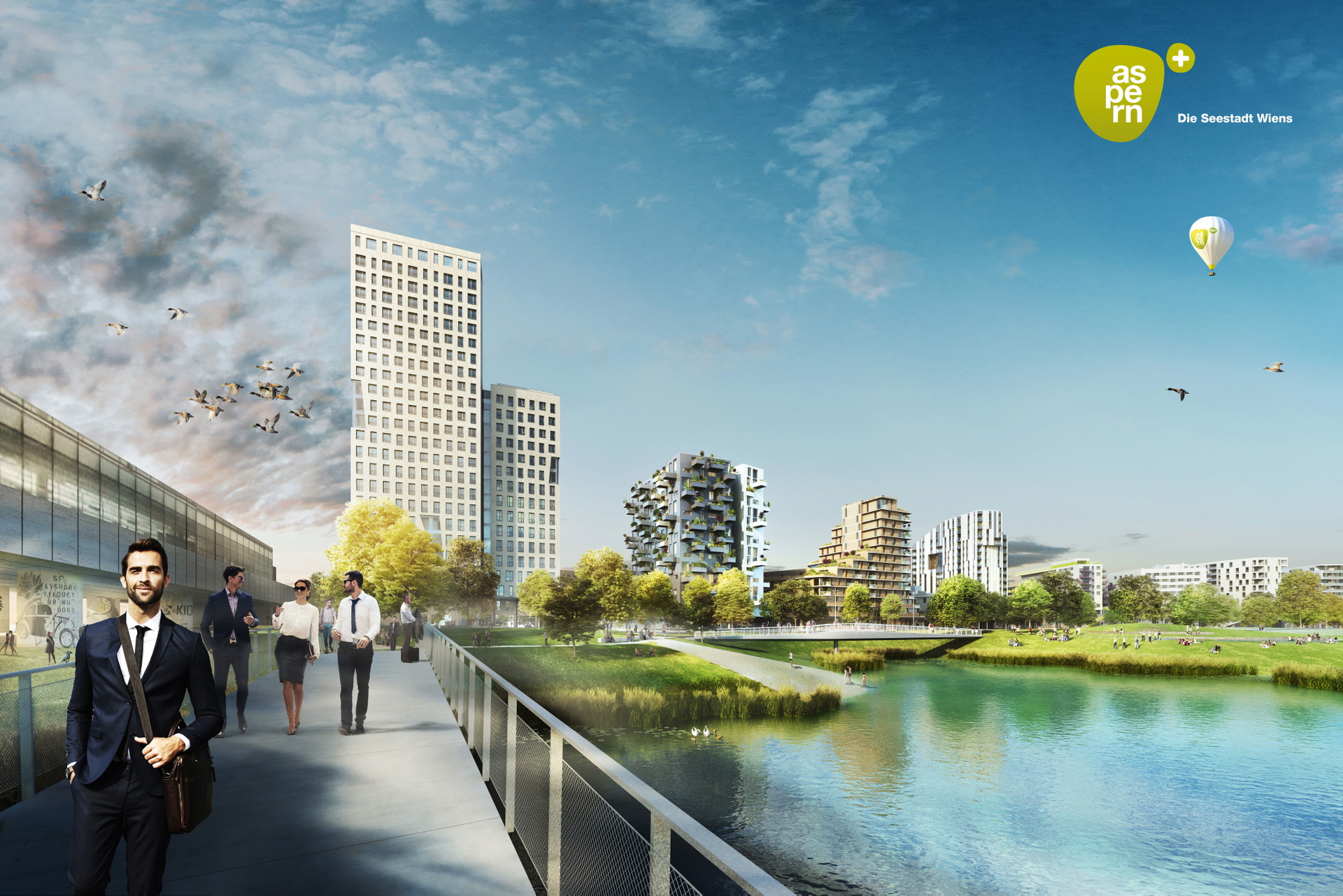 Seestadt Aspern: In der Seestadt ist der Masterplan sehr robust. Außerdem kann man auf die gewonnenen Erkenntnisse – auch in Bezug aufs Klima – reagieren und das Konzept entsprechend justieren. In den nächsten Phasen kann auf gewonnene Erfahrungen reagiert und auf neue Anforderungen Rücksicht genommen werden. Bei Delegationen aus dem Ausland steht die Seestadt Aspern mit ihrem gelungenen Konzept immer auf der Besuchsliste. aspern-seestadt.at