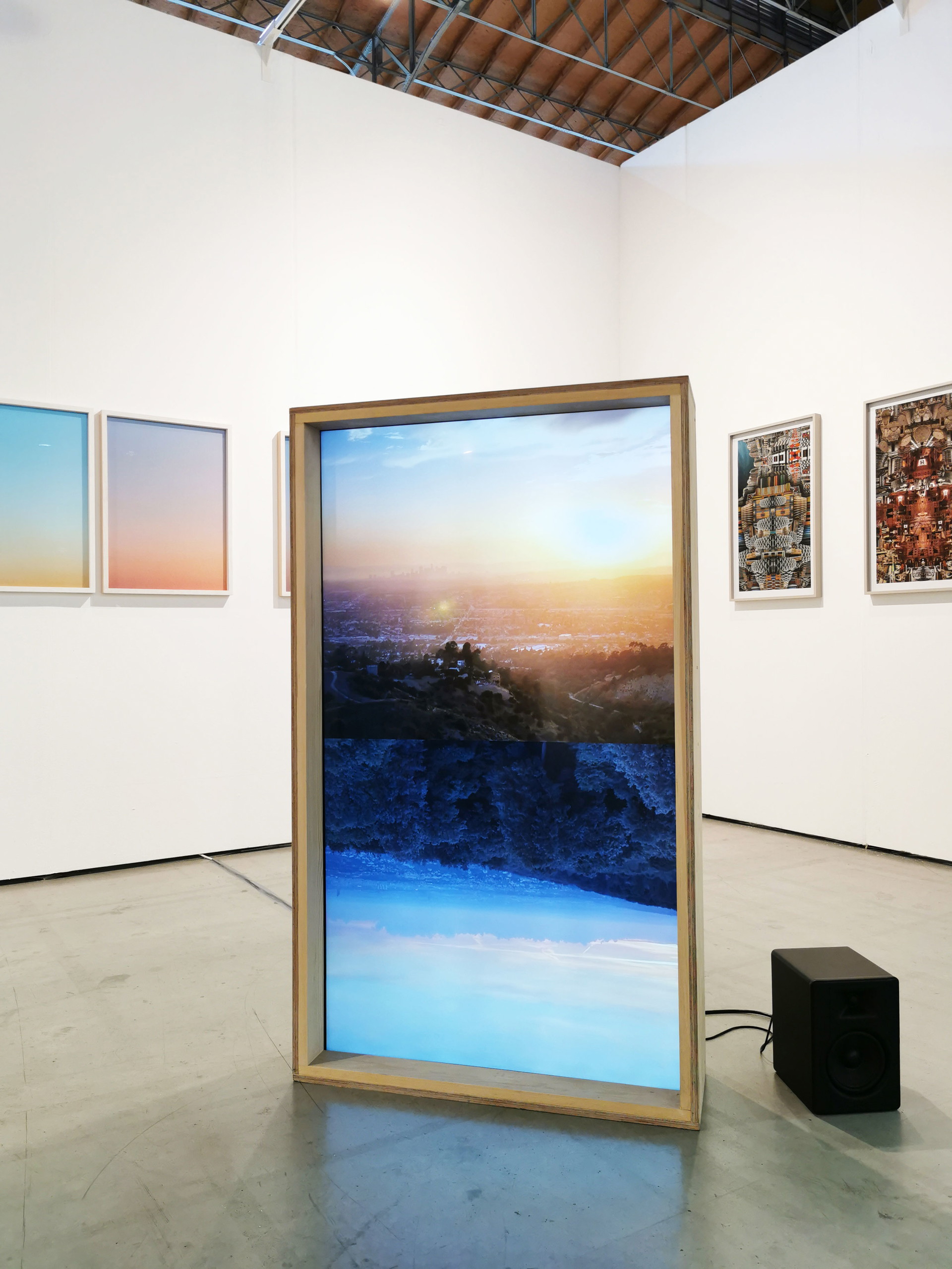 Eine Bild-Installation von Wien, ausgestellt von der Galerie Reinthaler.&nbsp;