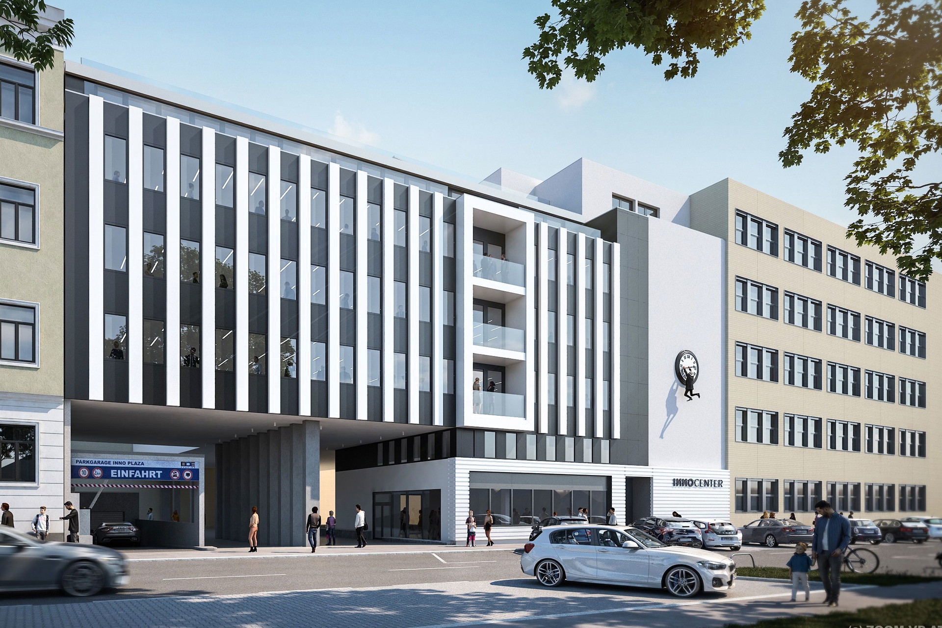Inno Center:&nbsp;Die Symbiose macht’s! Das »Inno Center« am Wienerberg ist Teil des »Inno Plaza« – in direkt angrenzender Nachbarschaft zum »Office Park Euro Plaza 5« mit entsprechender Infrastruktur auf den Kapsch-Gründen.&nbsp; sb-gruppe.at