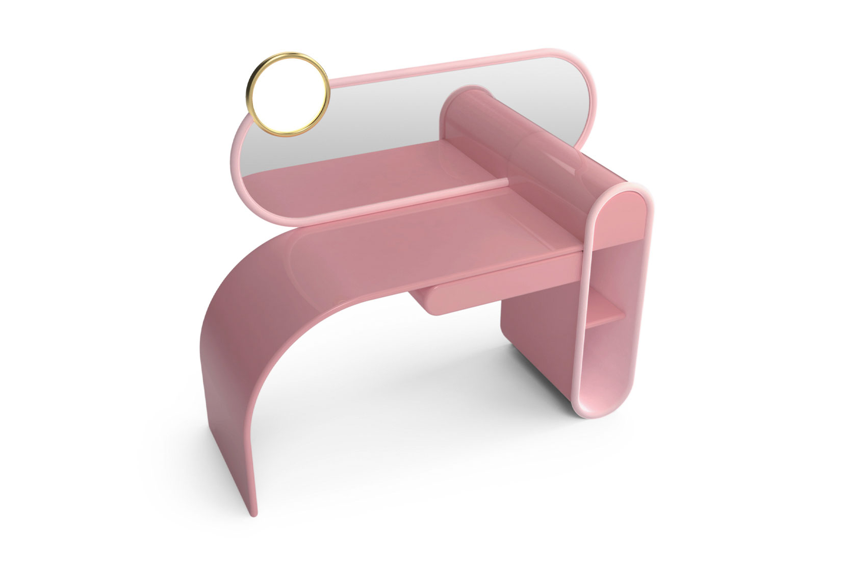 Für Kau-Boys &amp; -Girls: Der Schreibtisch »Bubble Gum« wurde von Kaugummi inspiriert und verfehlt auch außerhalb der 80er-Jahre-Trend-Bubble nicht seine Wirkung. circu.net