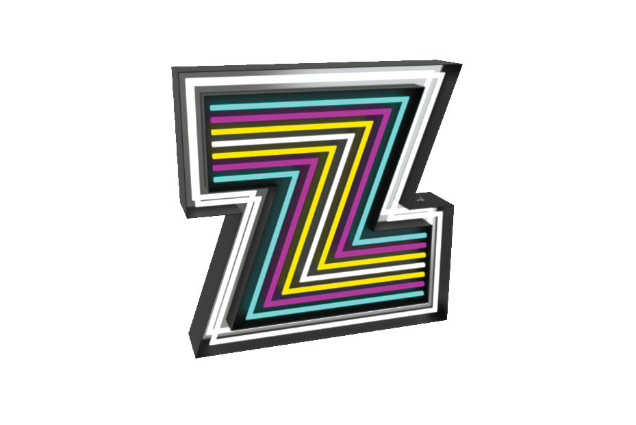 Zackig:&nbsp;Bei Neonröhren, die in Buchstaben verarbeitet sind, flackern gleich einmal Nostalgie-Gefühle auf. delightfull.eu