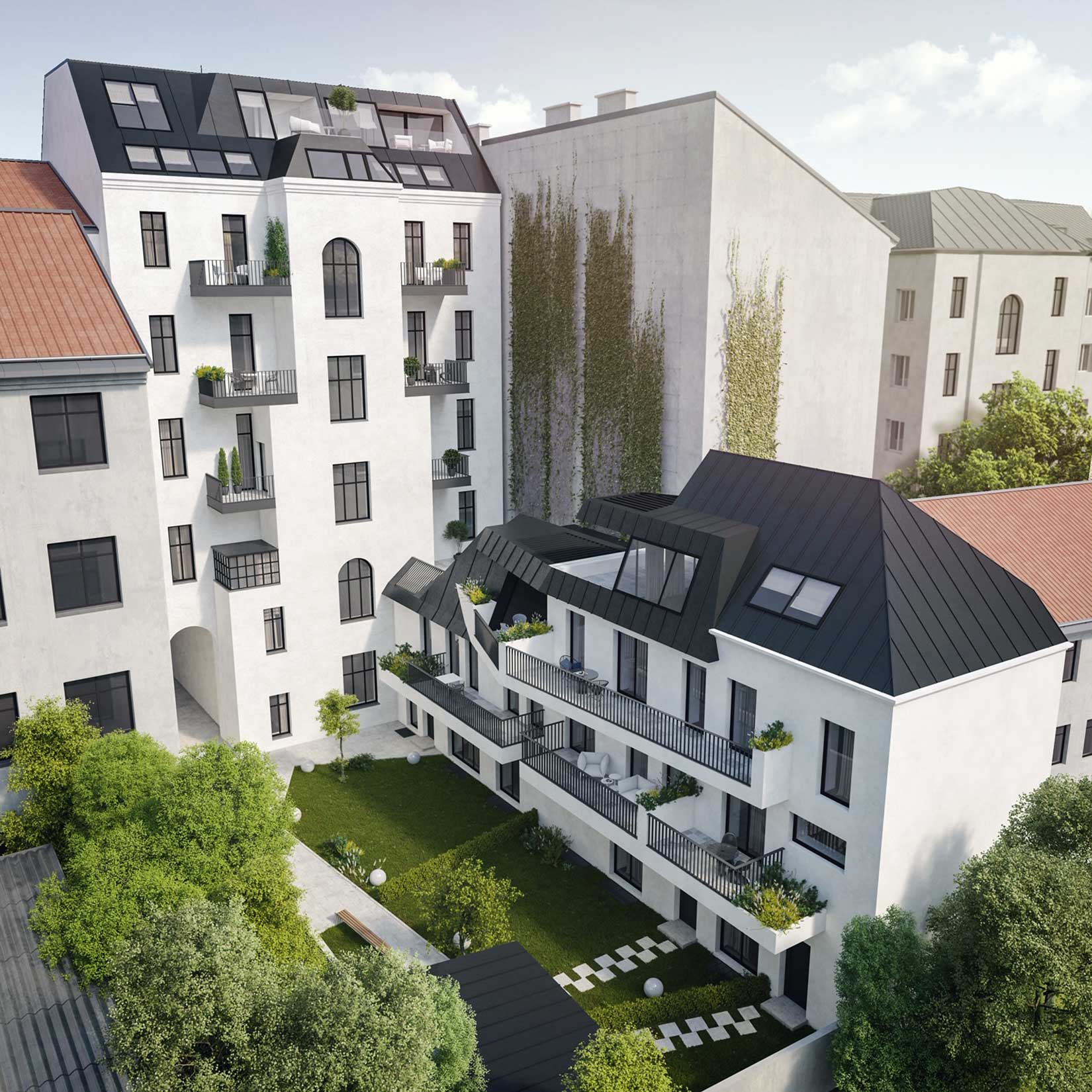 Das Amerling, Wien:&nbsp;In einer mit historischen Gebäuden gesegneten Stadt wie Wien gibt es auch wenige Schritte von der belebten Mariahilfer Straße entfernt herausragende Bauten, die dank außergewöhnlicher Sanierung zu modernen Apartments werden: Fußbodenheizung unter dem Fischgrät-Parkett, wohnungsinterne Aufzüge und ein eigenes BUS-System werden mit prachtvollem Stuck und traditionellen Holzelementen kombiniert. sangreal-properties.at