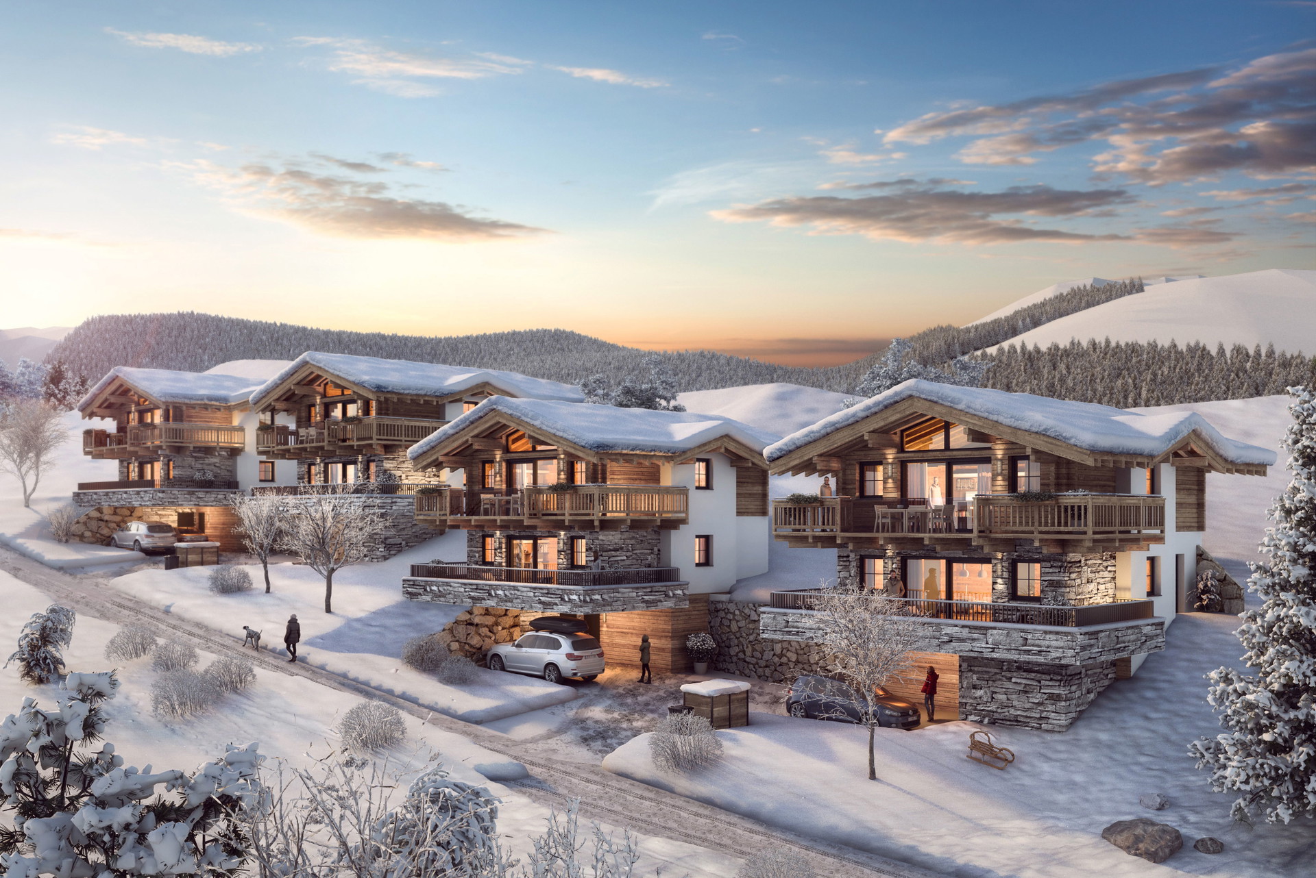 Luxus Lodge, Turracher Höhe: Ein edler Chalet-Neubau mitten in den Nockbergen an der steirisch-kärntnerischen Grenze. Die noble »Hütte« befindet sich auf 1.700 Metern auf der schneesicheren Turracher Höhe und ist zudem sehr lichtfreundlich geplant worden. Die unmittelbare Pistennähe macht auch ein Ski-in/Ski-out möglich. Ansonsten überzeugt der Neubau mit Luxus-Ausstattung, vier Schlafzimmern (eines mit frei stehender Badewanne) und cleverem Raumkonzept. Preis: 870.000 Euro. alpenimmobilien.at