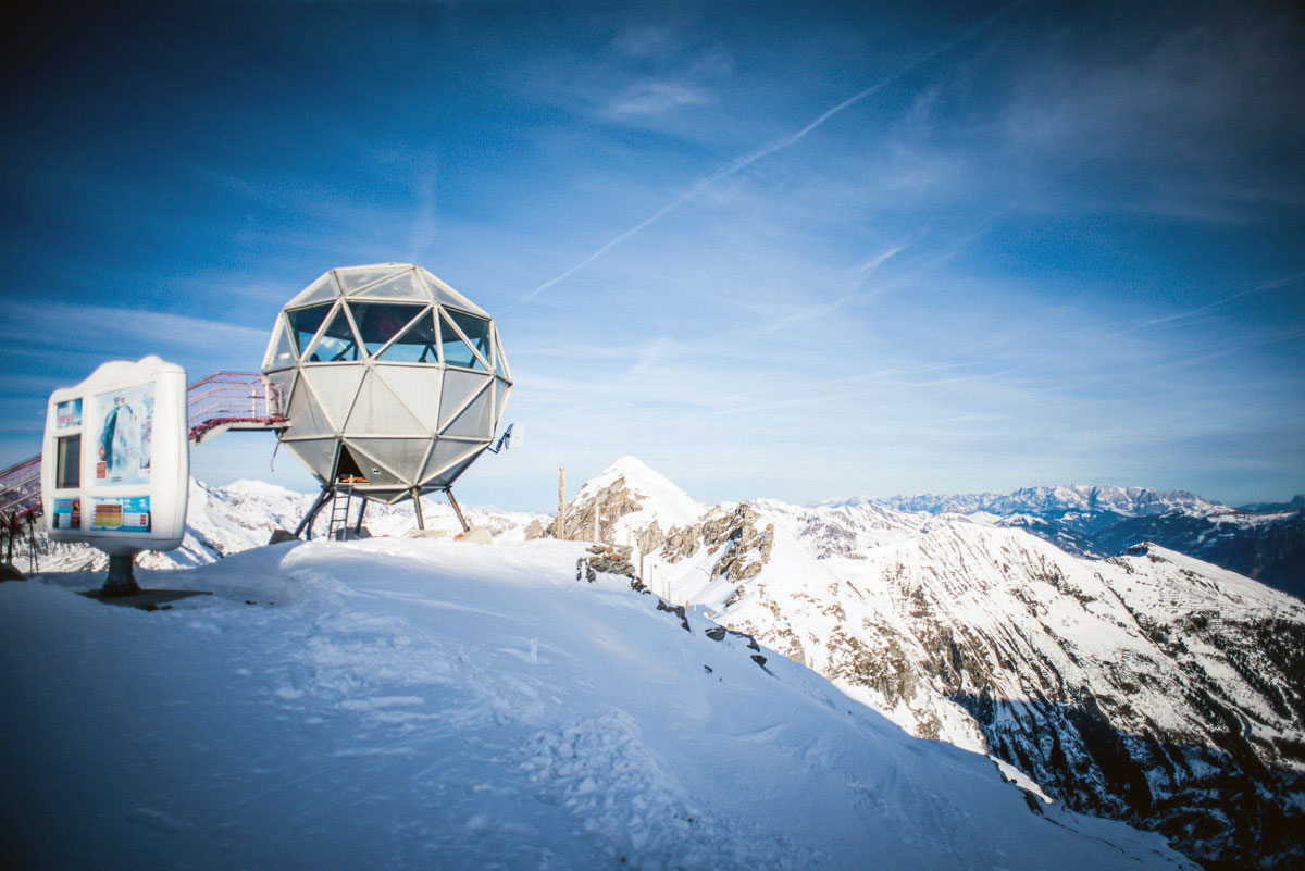 Höhepunkt: Futuristisch mutet die Bergstation der Goldbergbahn am Kreuzkogel an.