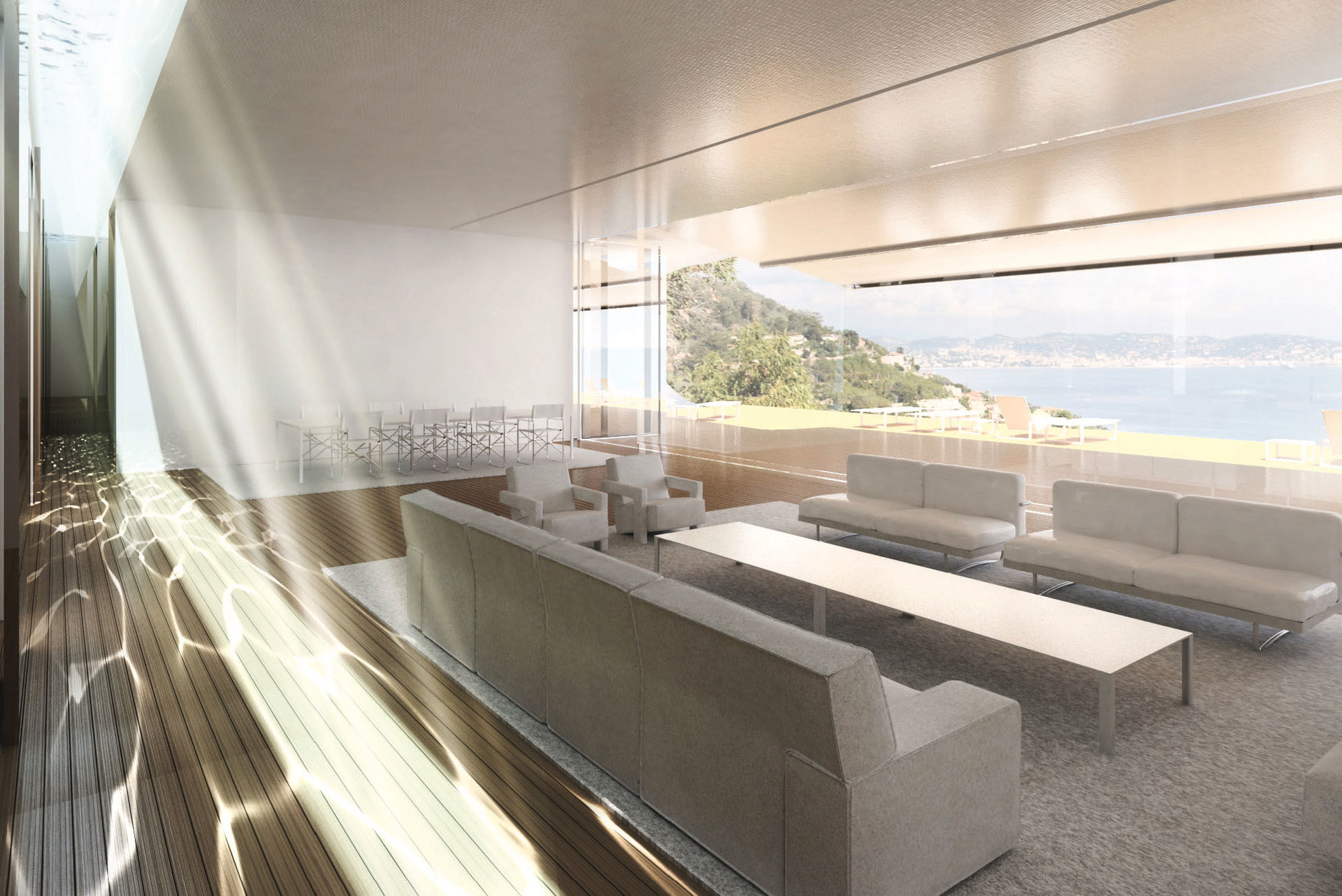 Villa Théoule, Théoule-sur-Mer:&nbsp;Diese Villa, gleich neben dem »Bubble Palace« gelegen, besteht eigentlich aus vier Villen. Zwei sind zum Meer hin orientiert und im Design von Jachten inspiriert, die zwei anderen schmiegen sich in den Felsen – mit einem 50-Meter-Infinity-Pool dazwischen. Ein großes Sonnendeck und ein Spa mit Hamam machen den Luxus komplett, das gesamte Ensemble wurde sorgfältig in die parkartige Landschaft integriert. sothebysrealty.com