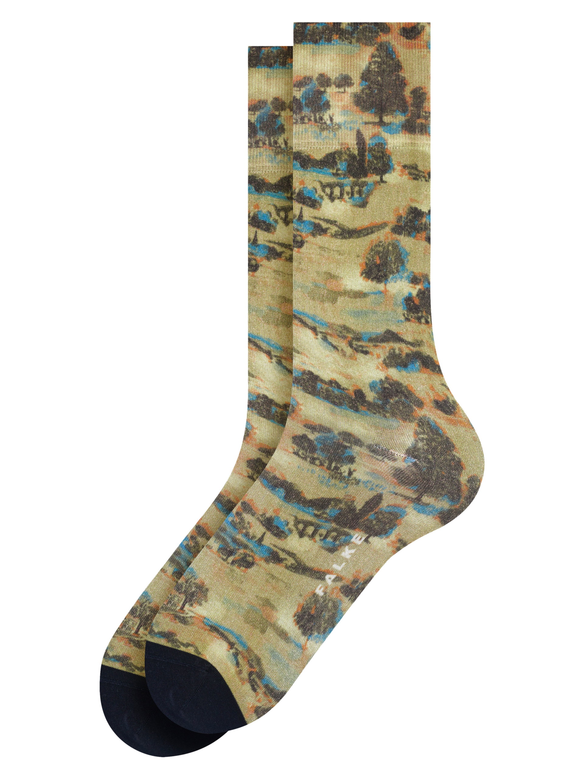 Falke:&nbsp;Naturnähe: Auch das gibt’s: Socken mit Wald- und Wiesenmotiven. falke.com