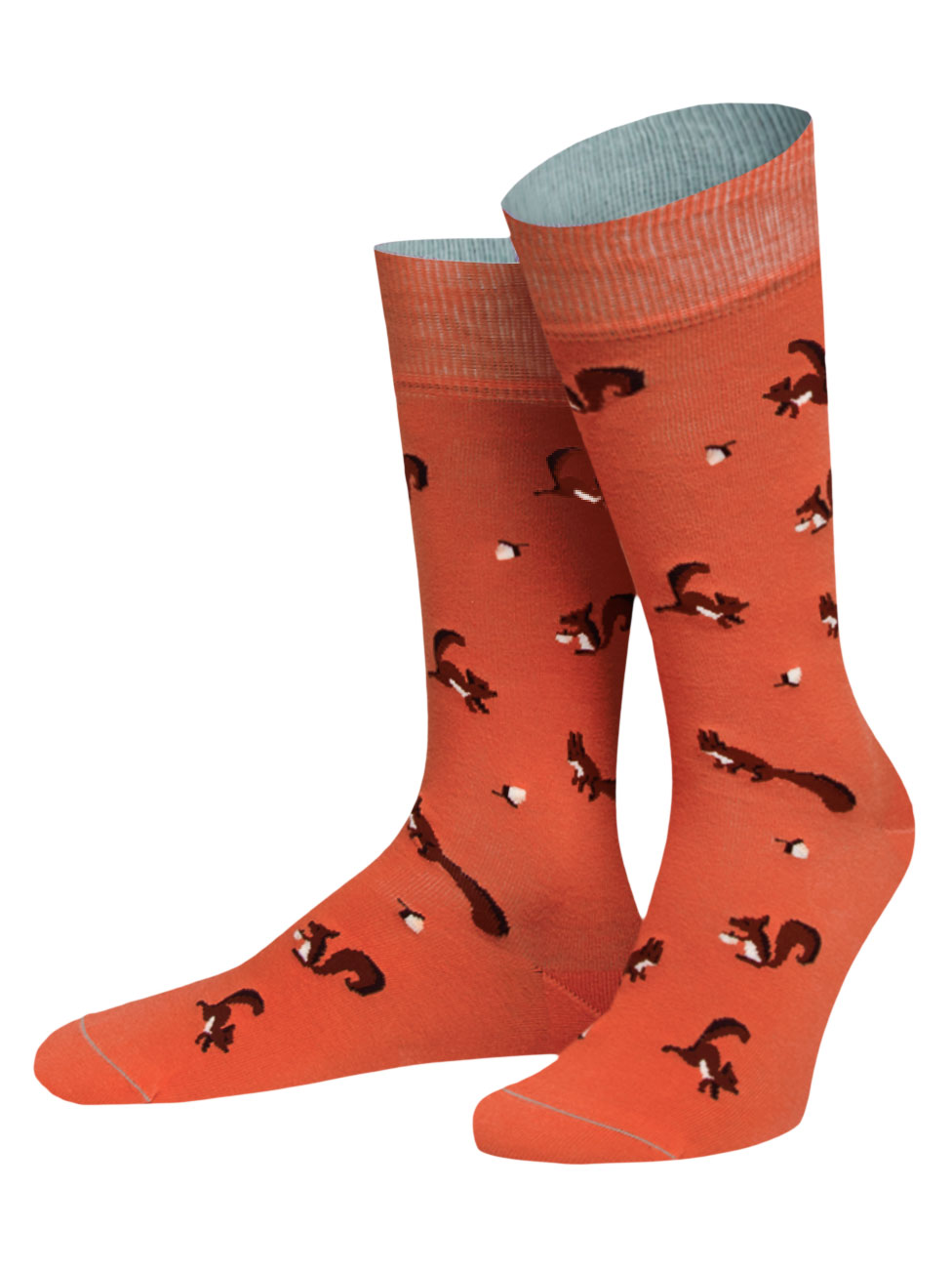 Von Jungfeld Nussknacker: Das Start-up von Jungfeld hat sich auf Socken spezialisiert und demonstriert mit diesem Paar Liebe zu Eichhörnchen. Voll süß.&nbsp;jungfeld.com