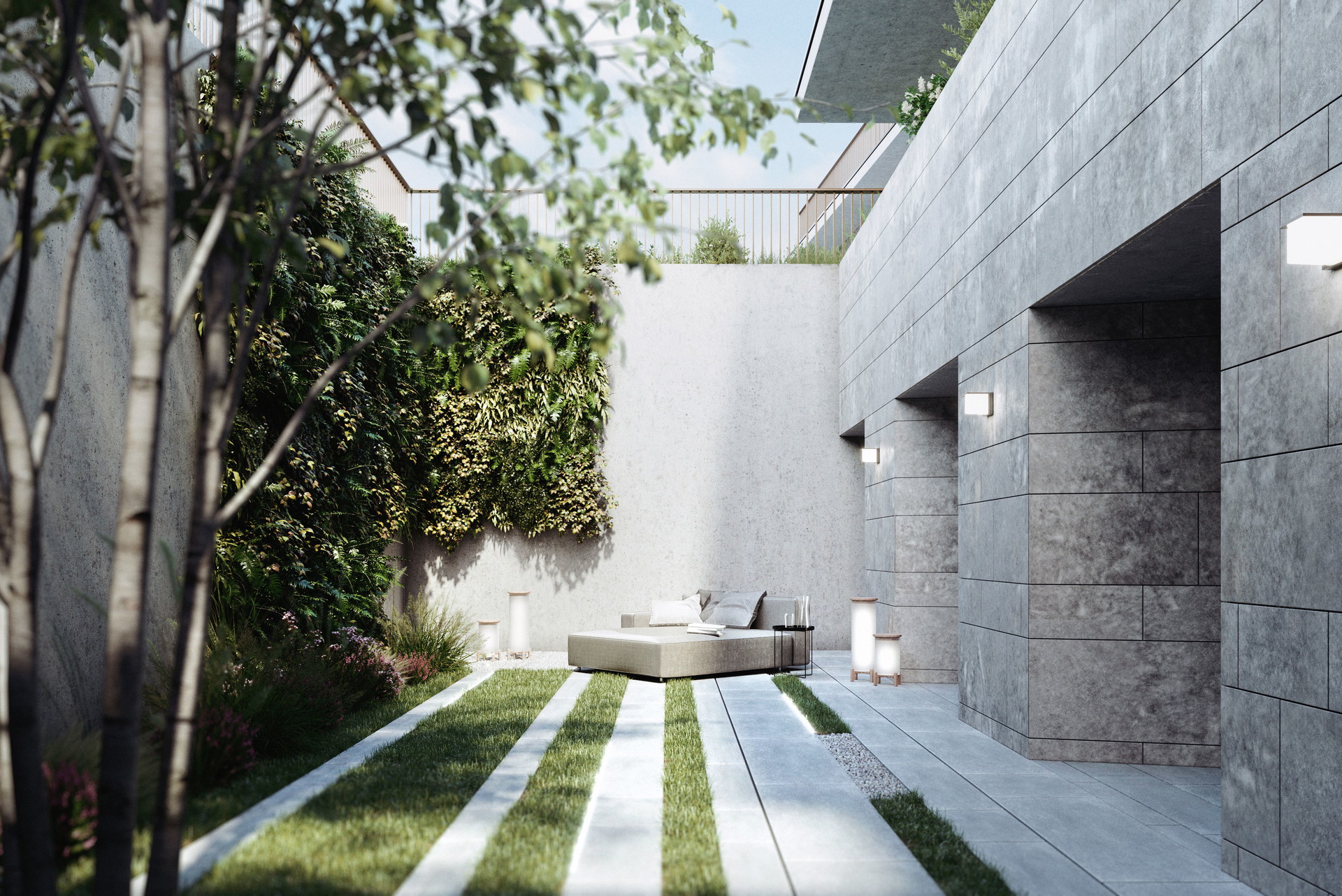 So lässt es sich residieren:&nbsp;Die Garden Residences verfügen über Atrien und Wellnessoasen mit Relaxbereichen.