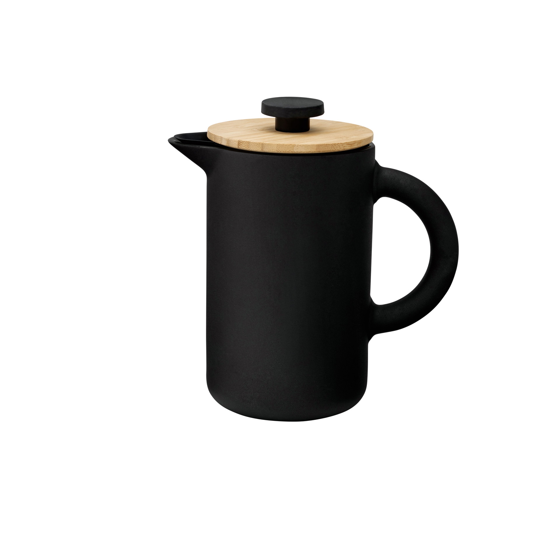 2021:&nbsp;Heute gibt es unzählige Versionen der French Press, die in verschiedensten Ausführungen erhältlich sind. Besonders gut gefällt uns die schlichte, moderne Variante »Theo« von Francis Cayouette für Stelton, der sich für natürliche Materialien wie Steingut und Holz entschieden hat.