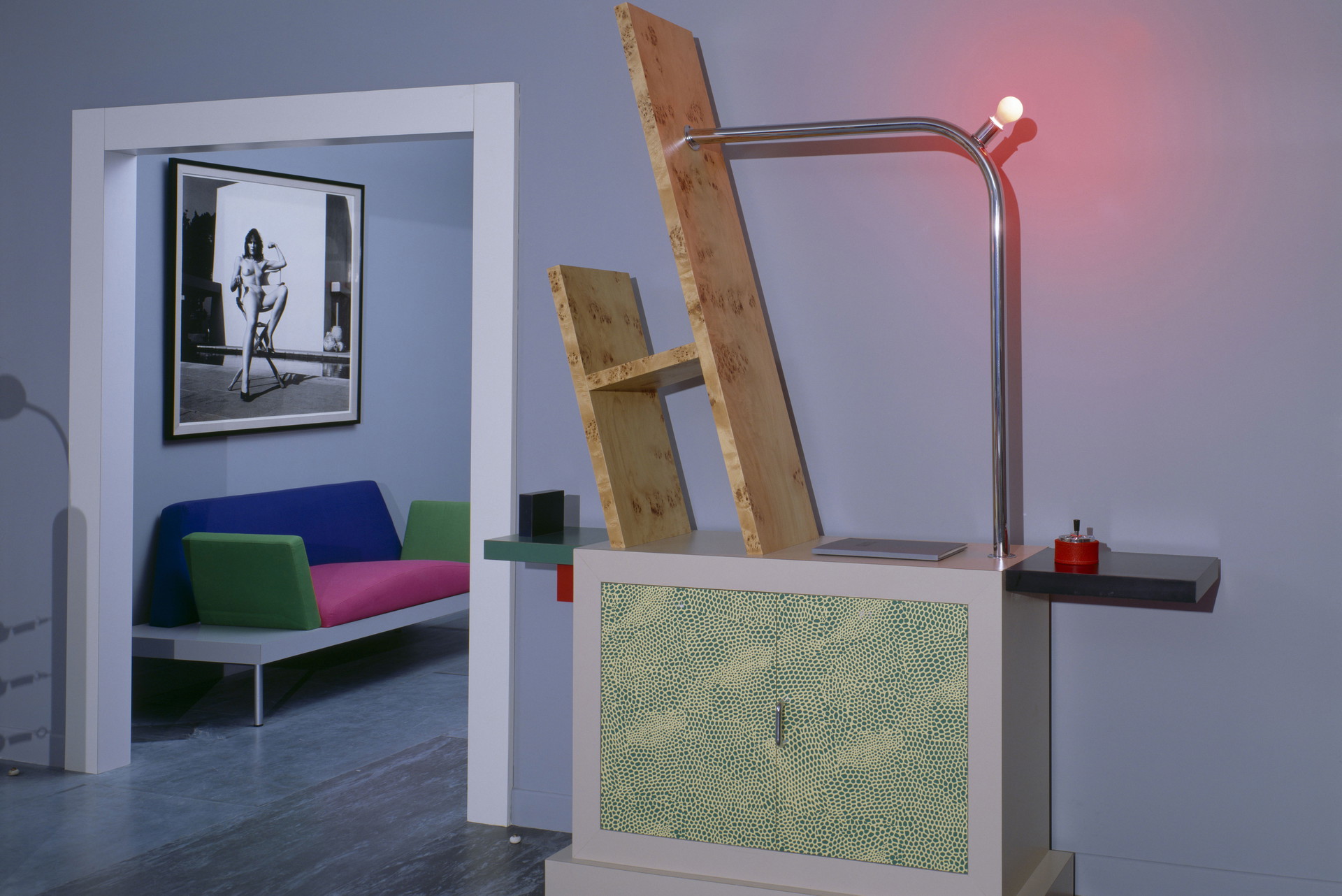 Karl Lagerfelds Apartment in Monte Carlo mit Memphis-Entwürfen, 1982&nbsp;