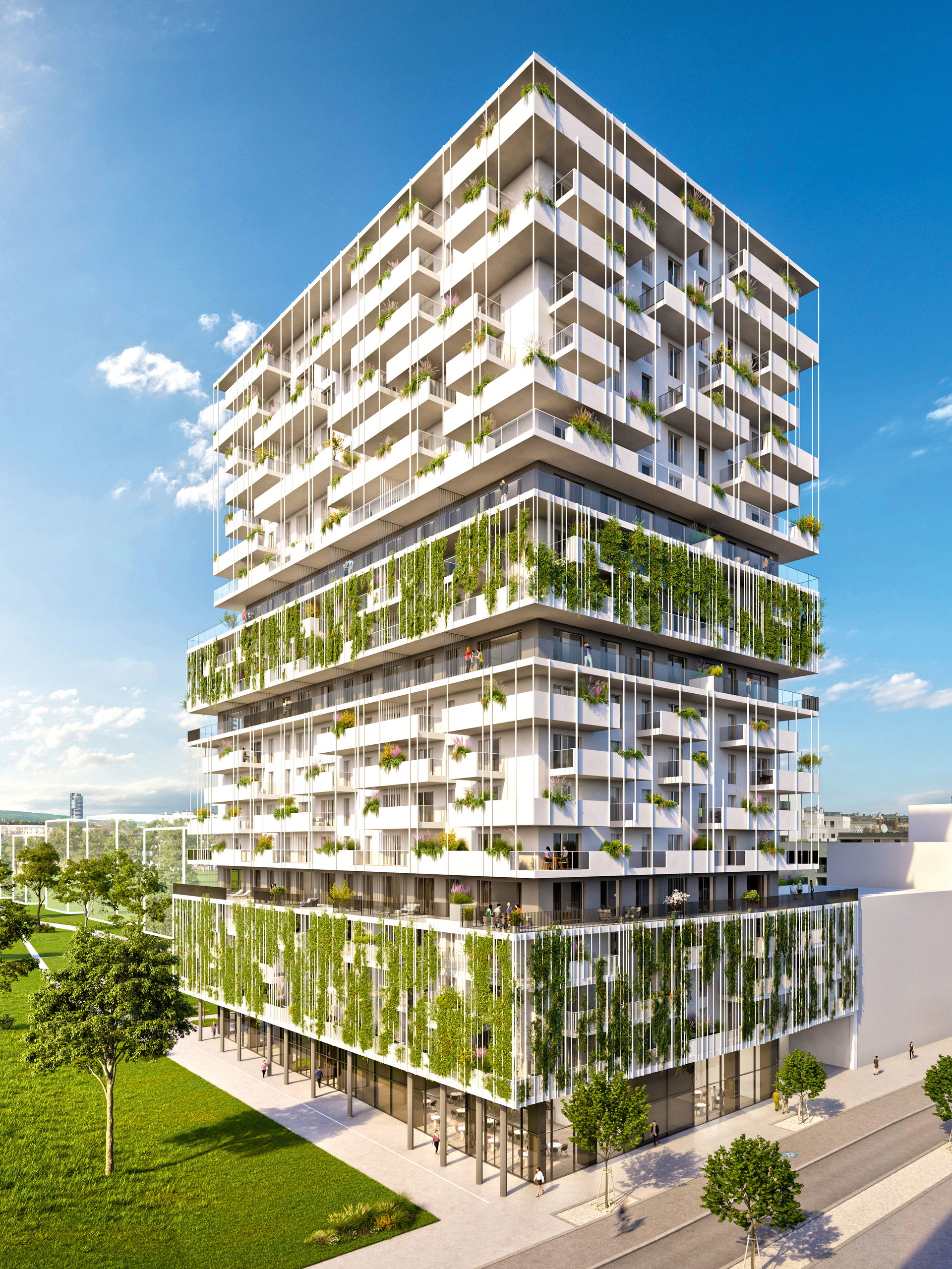 Wohnen im Trendviertel: Im 19-stöckigen Wohnturm »Taborama« entstehen 213 frei finanzierte Wohnungen. Von vielfältigen Grundrissen über großzügige private Freiflächen bis hin zum Rooftop-Pool in 60 Metern Höhe überzeugt das Neubauprojekt von STRABAG Real Estate auf allen Ebenen. Für Naturliebhaber sind der Wiener Prater und die Alte Donau in ein paar Minuten erreichbar. taborama.at