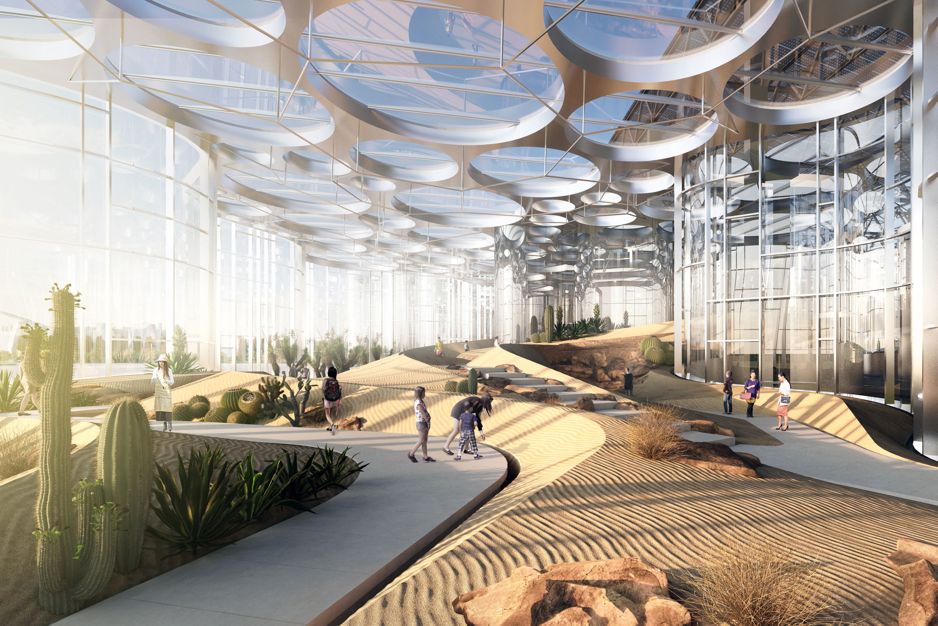 Häuser für die Natur: Drei Prozent der städtischen Parkflächen sind in China laut Baugesetz für Architektur&nbsp;vorgesehen. So wie hier beim Expo&nbsp;Cultural Pavilion in Shanghai.