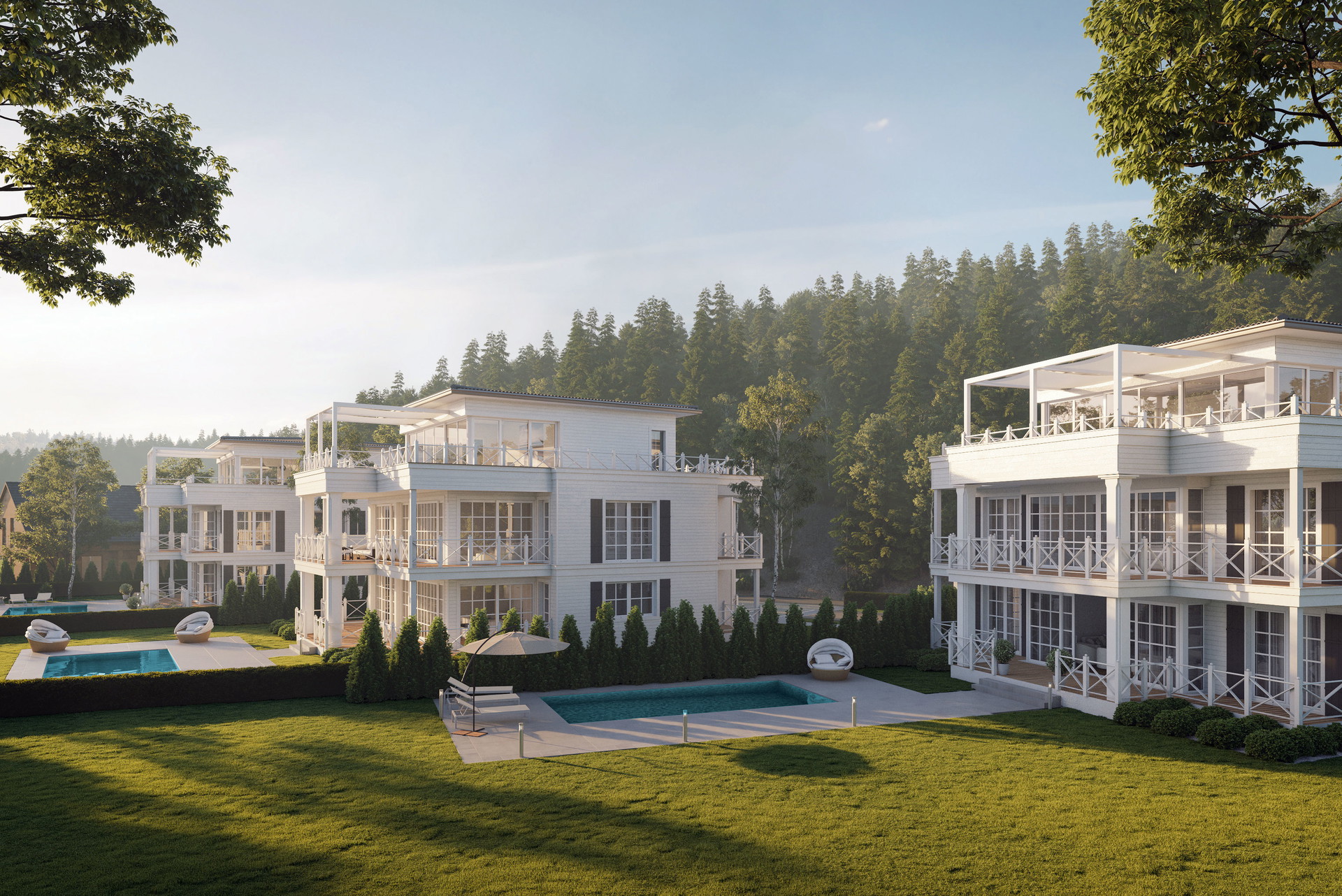 Ein Hauch von Ostküste: Die Villa »Westhampton« in Dellach am Wörthersee verbindet atlantische Noblesse mit Kärntner Lebensfreude.