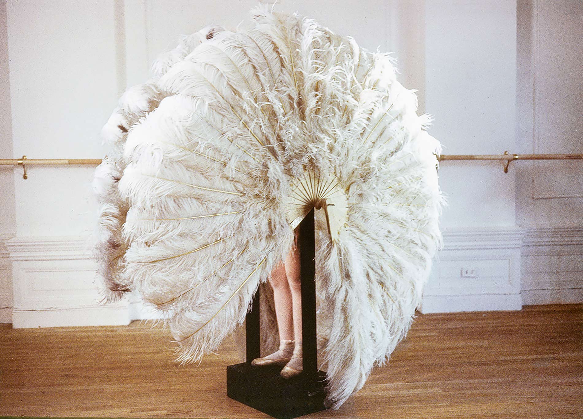5. »Die sanfte Gefangene« von Rebecca Horn, 1978 »Rebecca Horns Körperfantasien sind subtile Beiträge zu einer feministisch orientierten Kunst und dabei von einer Raffinesse und Schönheit, die einzigartig sind. Das Bank Austria Kunstforum widmet ihr im kommenden Herbst eine große Retrospektive.«