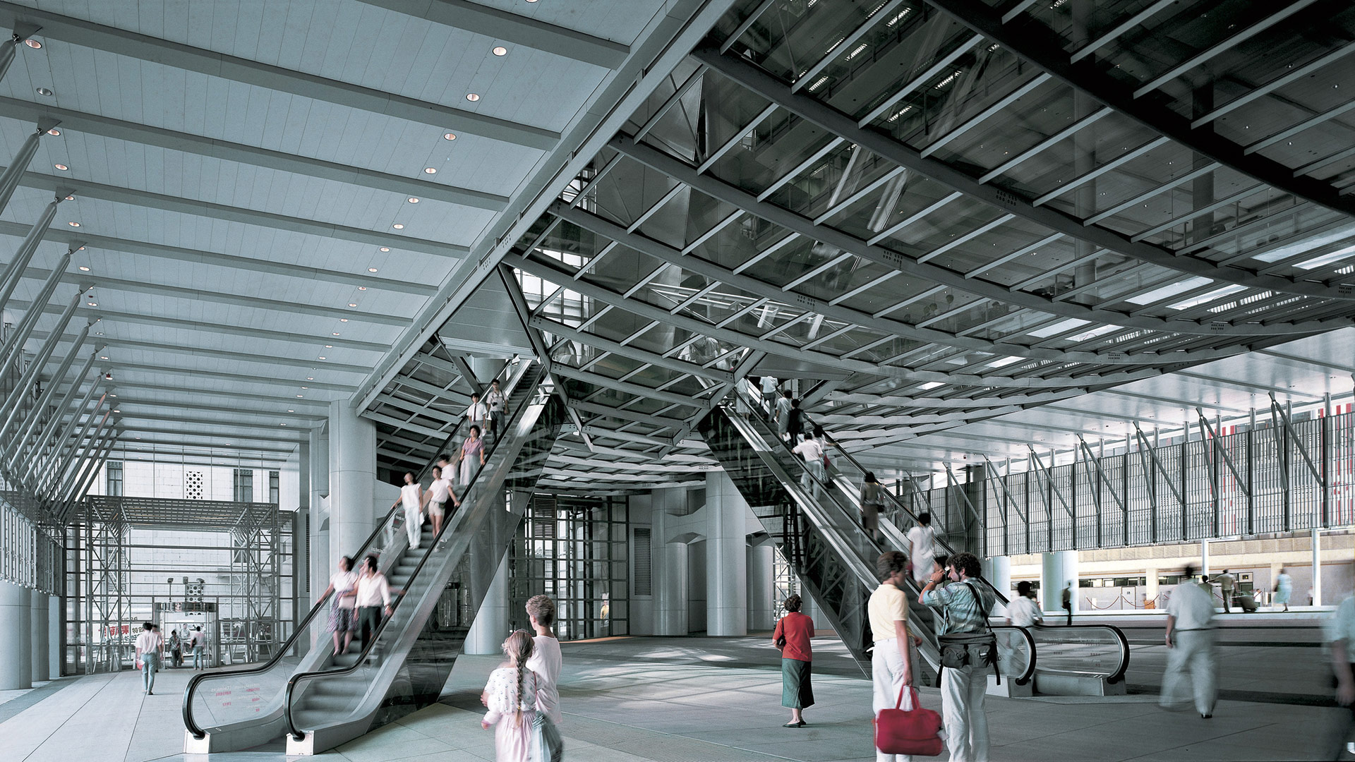 HSBC-Gebäude Foster + Partners, 1985 »Eines der ikonischsten Gebäude des 20.&nbsp;Jahrhunderts, ein Symbol für Hongkongs Status als Finanzzentrum&nbsp;– und bei der Eröffnung das teuerste Bauwerk der Welt. Noch heute bestechen das Atrium und die hohe Qualität der Details.«