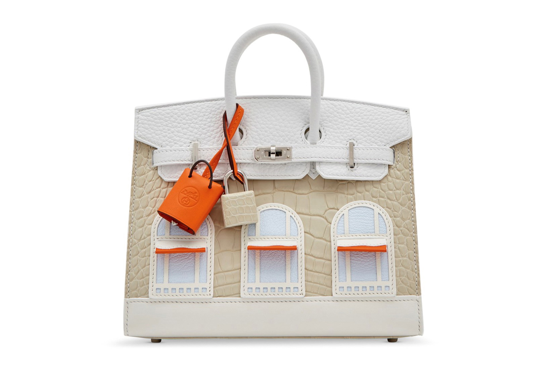 Im Taschenhimmel&nbsp;Die »Faubourg-Birkin« in der Farbe »Béton«, die dem Hermès-Flagship-Store in Paris nachempfunden ist, erzielte im November 2021 225.000 britische Pfund.