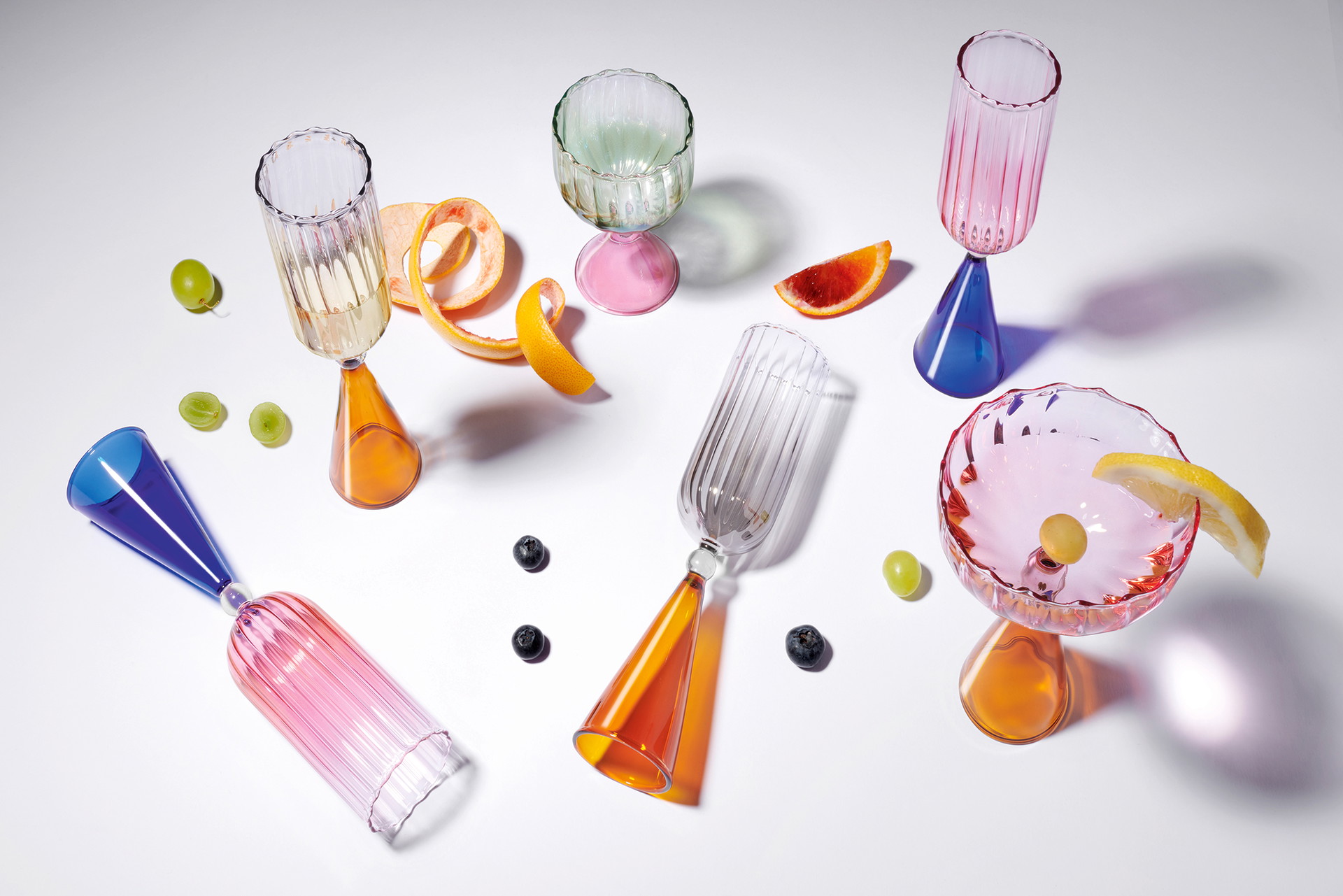 Bunte Beständigkeit Auch bei der »Calypso«-Kollektion&nbsp;setzte Confalonieri auf langlebiges Borosilikatglas.