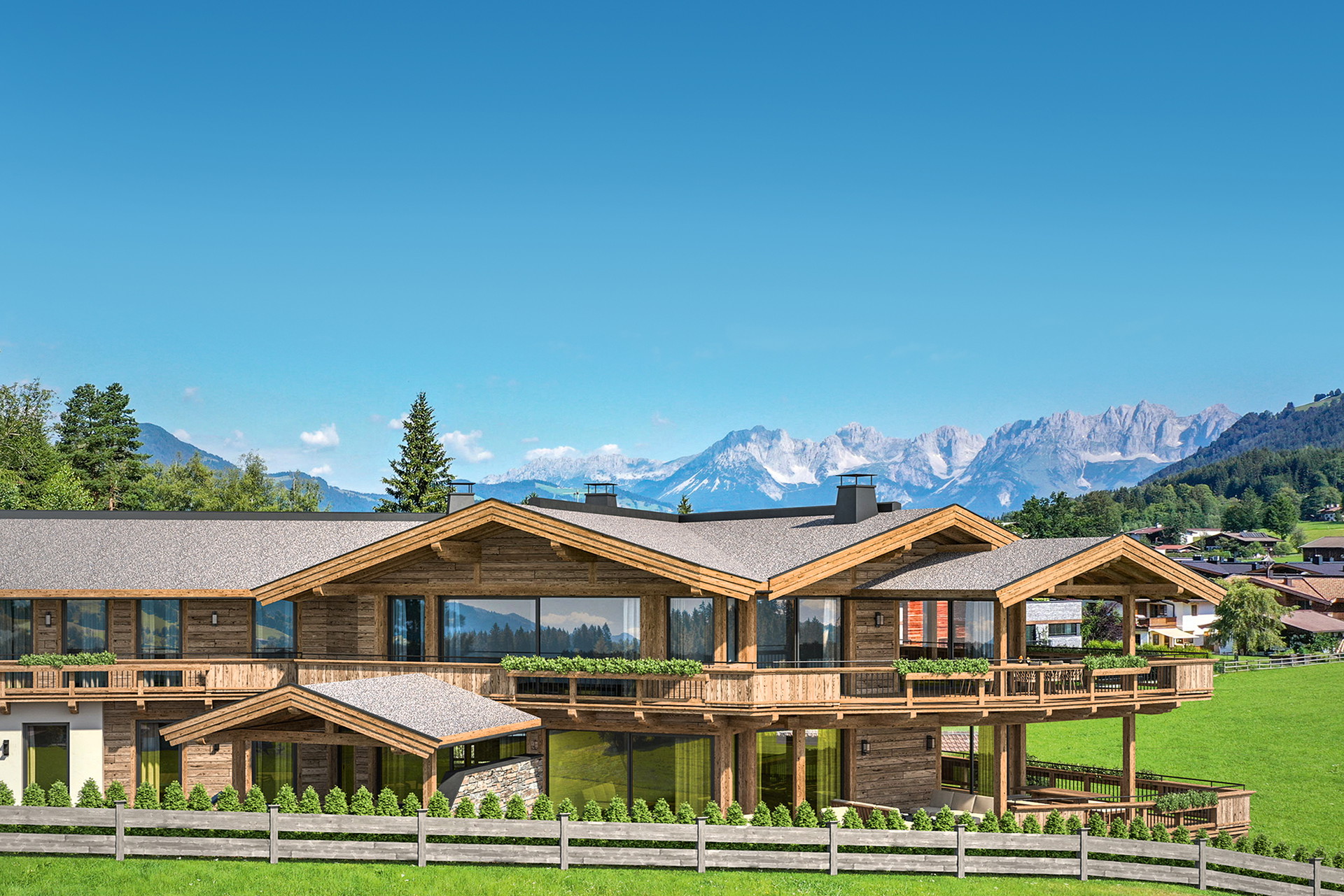 Kitzbühel at its best&nbsp;Bekannt für sein ausgeprägtes Premiumsegment und seine Chalets, bleibt der Ort weiterhin der exklusivste Österreichs.&nbsp;findmyhome.at