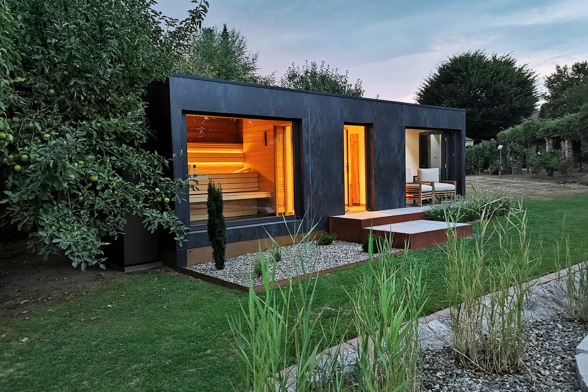 Modularsystem&nbsp;Für den »LE SpaCube« setzt man auf ein mal drei Meter große Keramikplatten und maximale Planungsfreiheit.&nbsp;living-exclusive.de