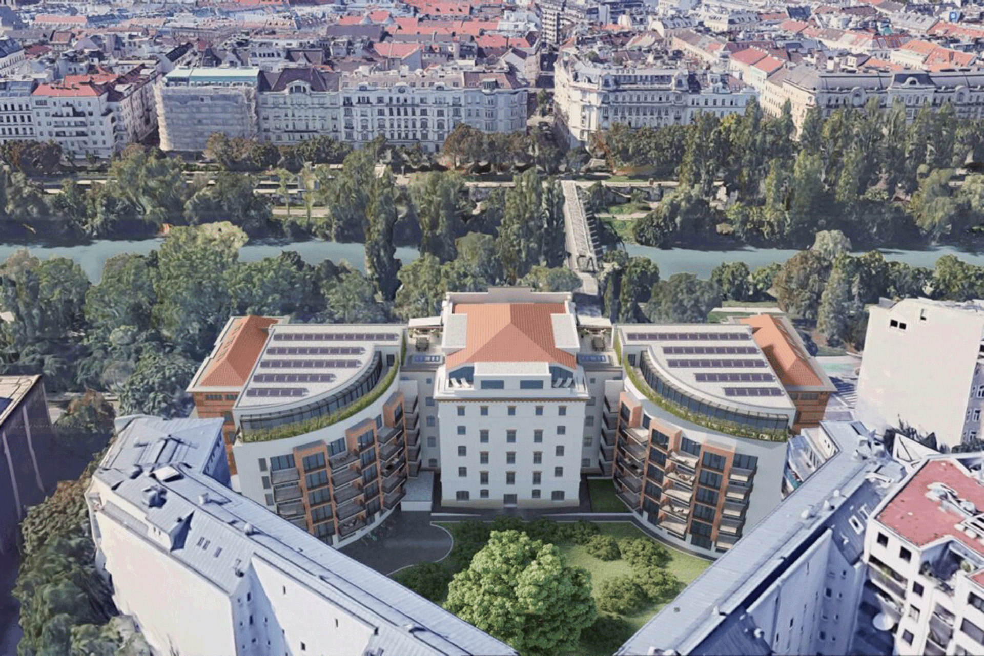 Hoffassade –&nbsp;Zum Wohnprojekt DAS ARTMANN