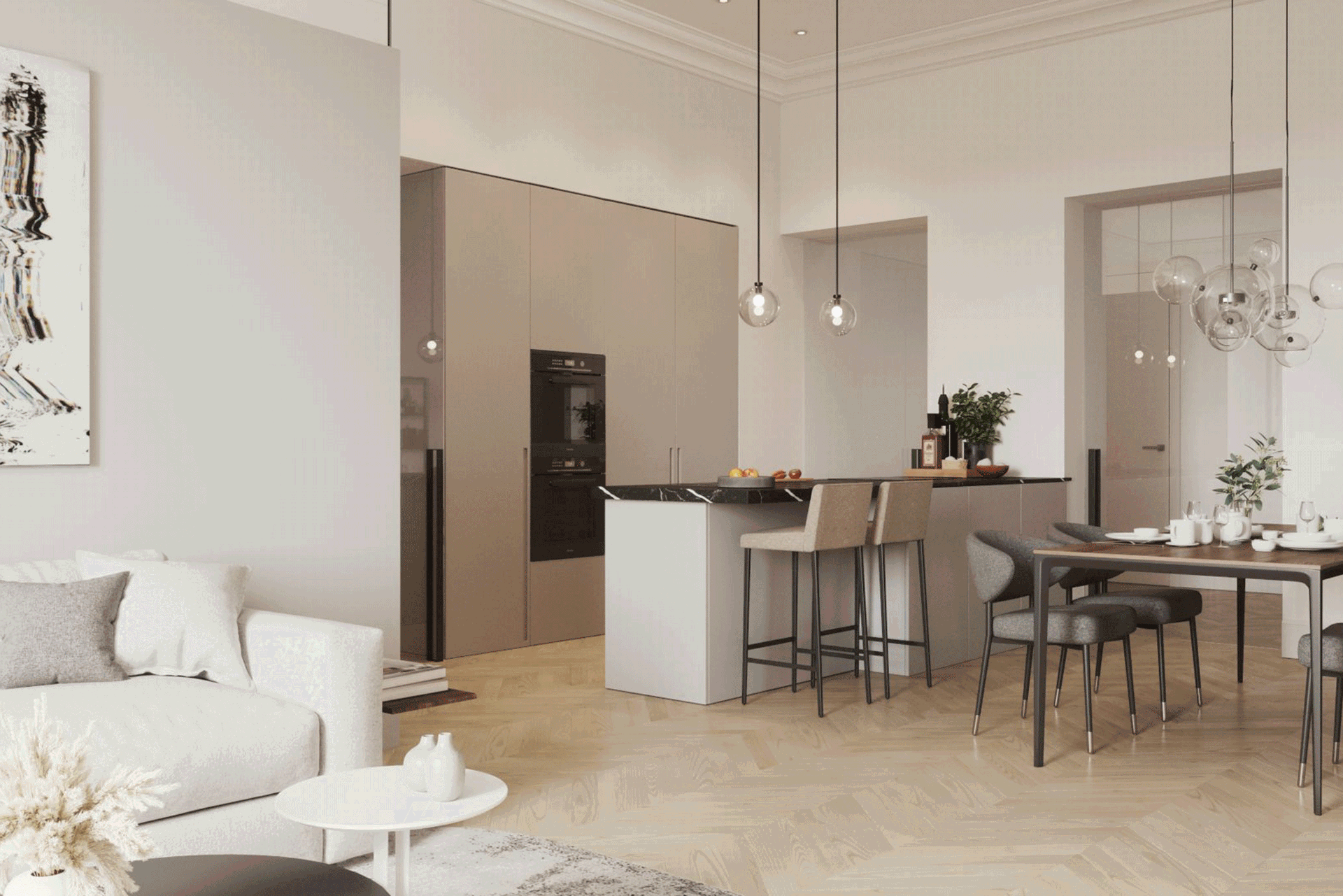 2-ZIMMER STUDIO, Altbau, 73 Quadratmeter Zum Wohnprojekt DAS ARTMANN
