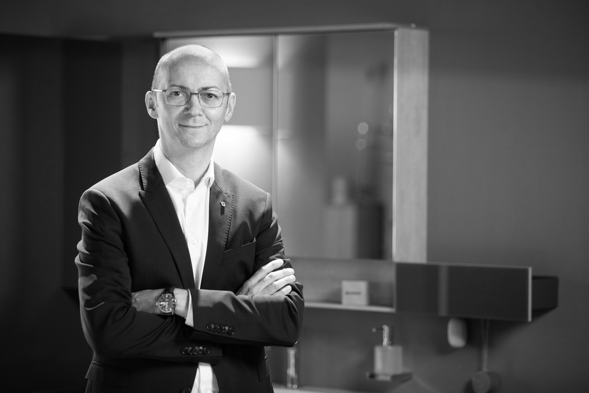 Im Interview Geberit-Geschäftsführer&nbsp;Guido Salentinig im LIVING Interview zu den neuen Herausforderungen im Hygienebereich.&nbsp;geberit.com