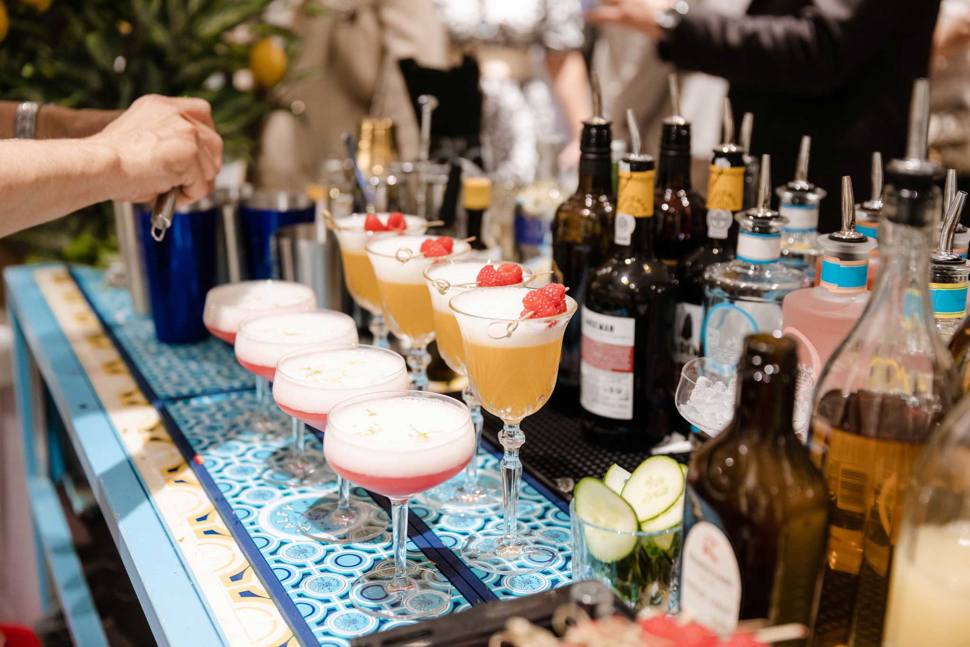 Eigens entworfene Cocktailkreationen bereicherten den Abend zusätzlich.&nbsp;
