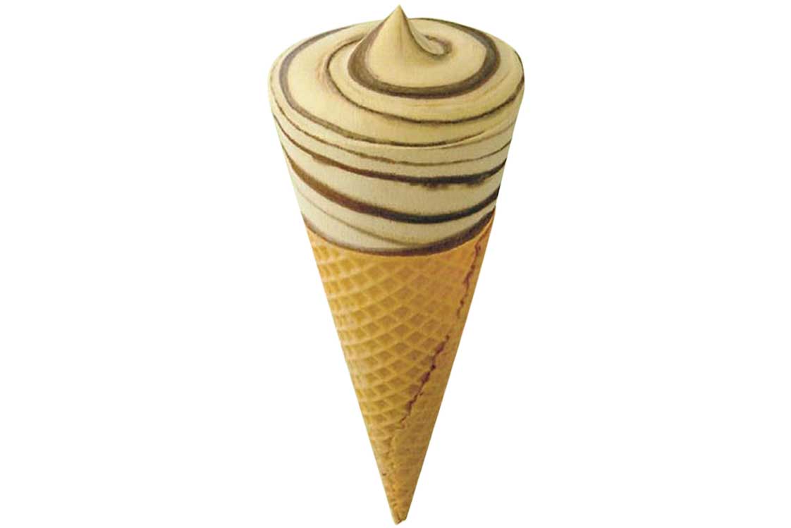 Pistazieneis im Stanitzel&nbsp;Groms Pistazieneis ist Carlo Petrinis Lieblingssorte.&nbsp;gromgelato.com