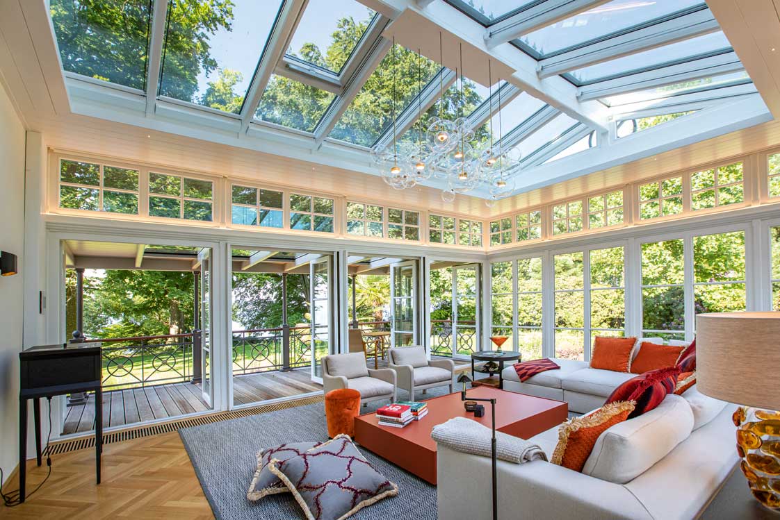 Vollwertiger Wohnraum Eine Orangerie im viktorianischen Stil, hochwärmegedämmt. Von Krenzer.