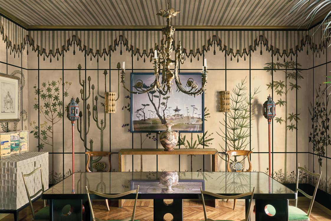 Herbarium Über ein Jahr lang arbeiteten Orsola Clerici und Chiara Troglio mit Nicolò Castellini Baldissera an der floralen Tapetenkollektion.
