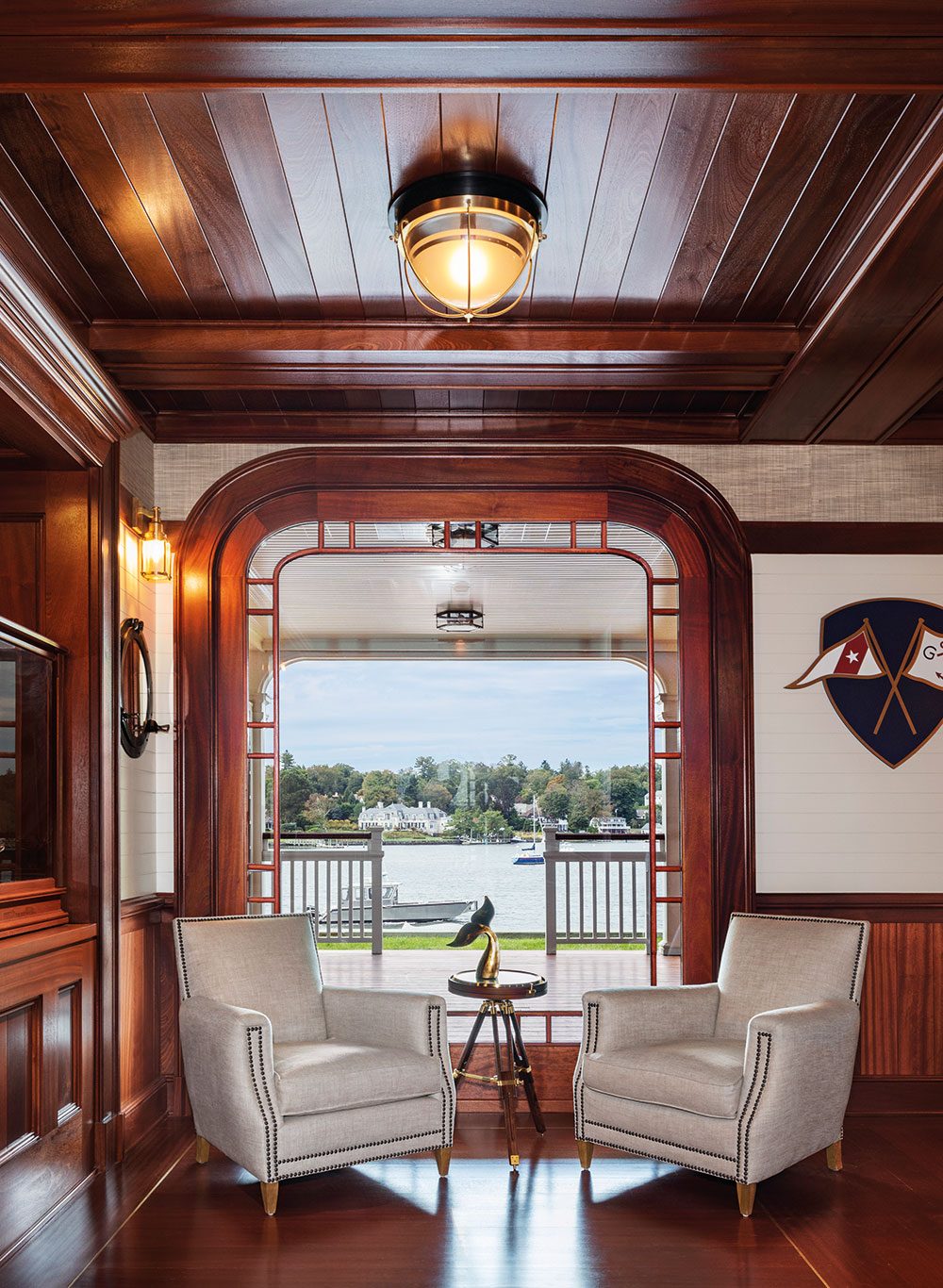In New England richtet&nbsp;man sich seine Waterfront-Apartments, wie hier in Greenwich, gerne im Wissen um maritime Traditionen ein.