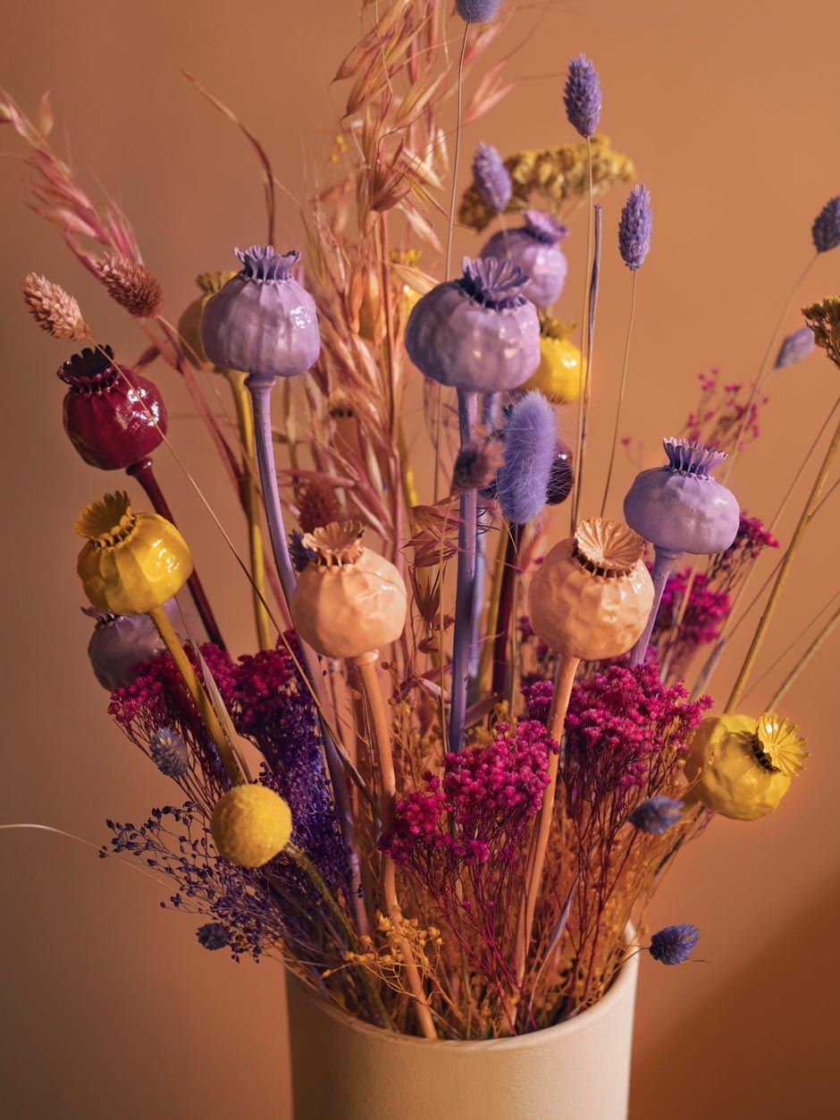 Blumen für die Ewigkeit: Trendige Trockengestecke