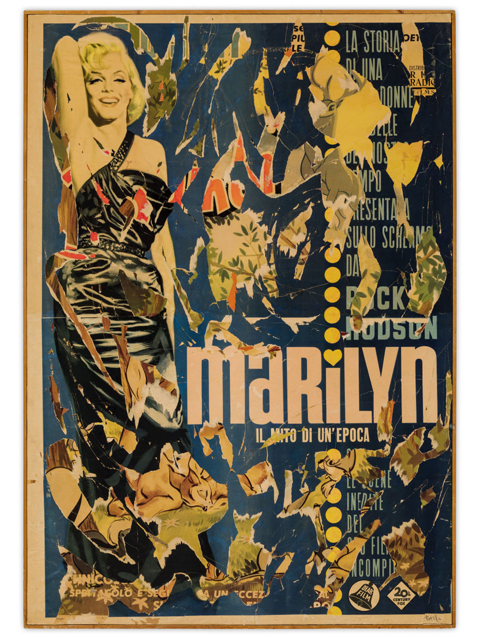 Mimmo Rotella,&nbsp;Marilyn,&nbsp;1963
